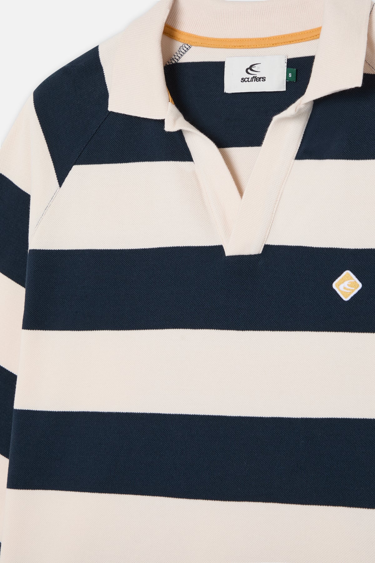 Signature Navy Striped Polo - Image 5