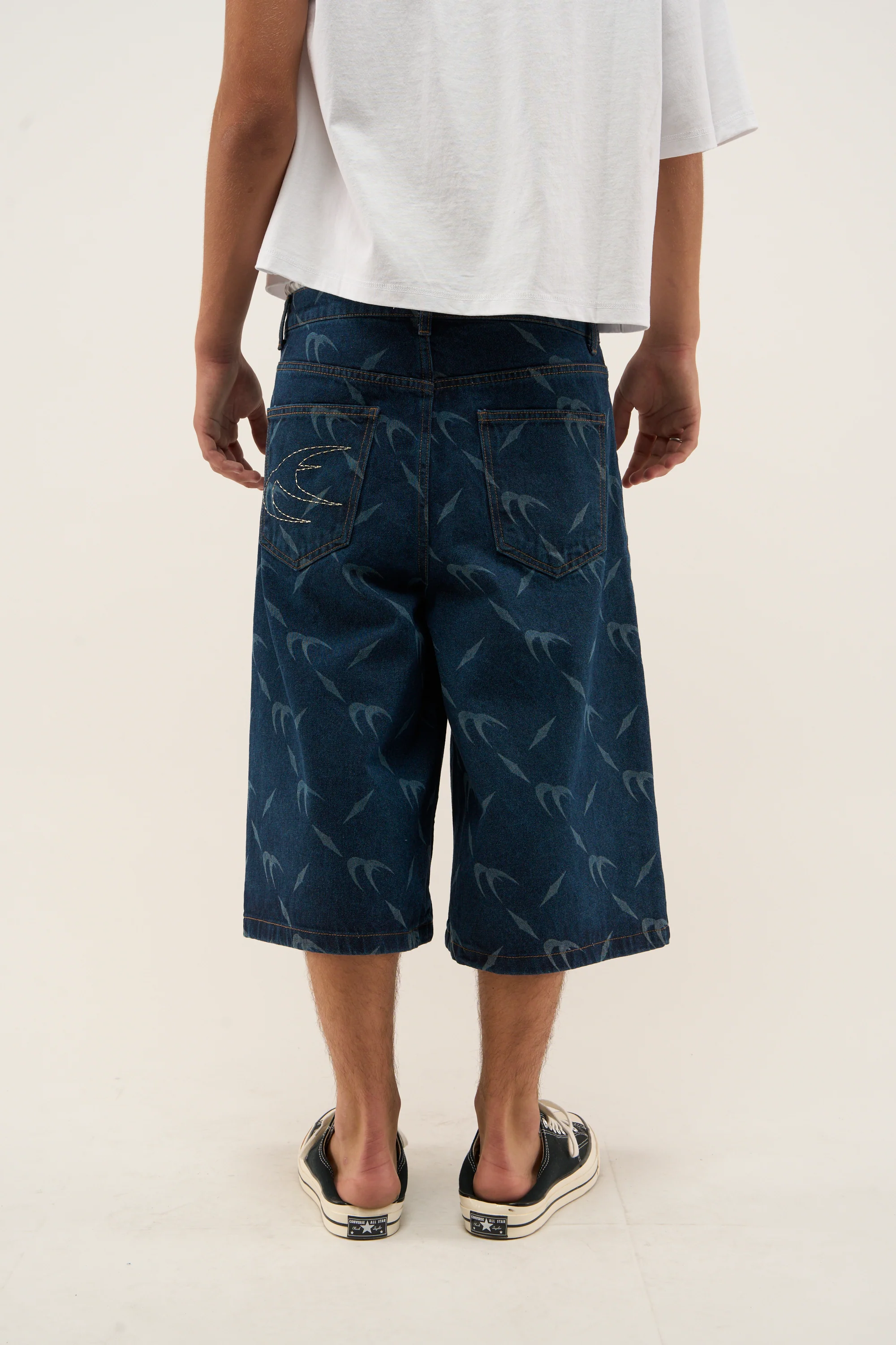 Silver Dark Blue Jorts - Image 10