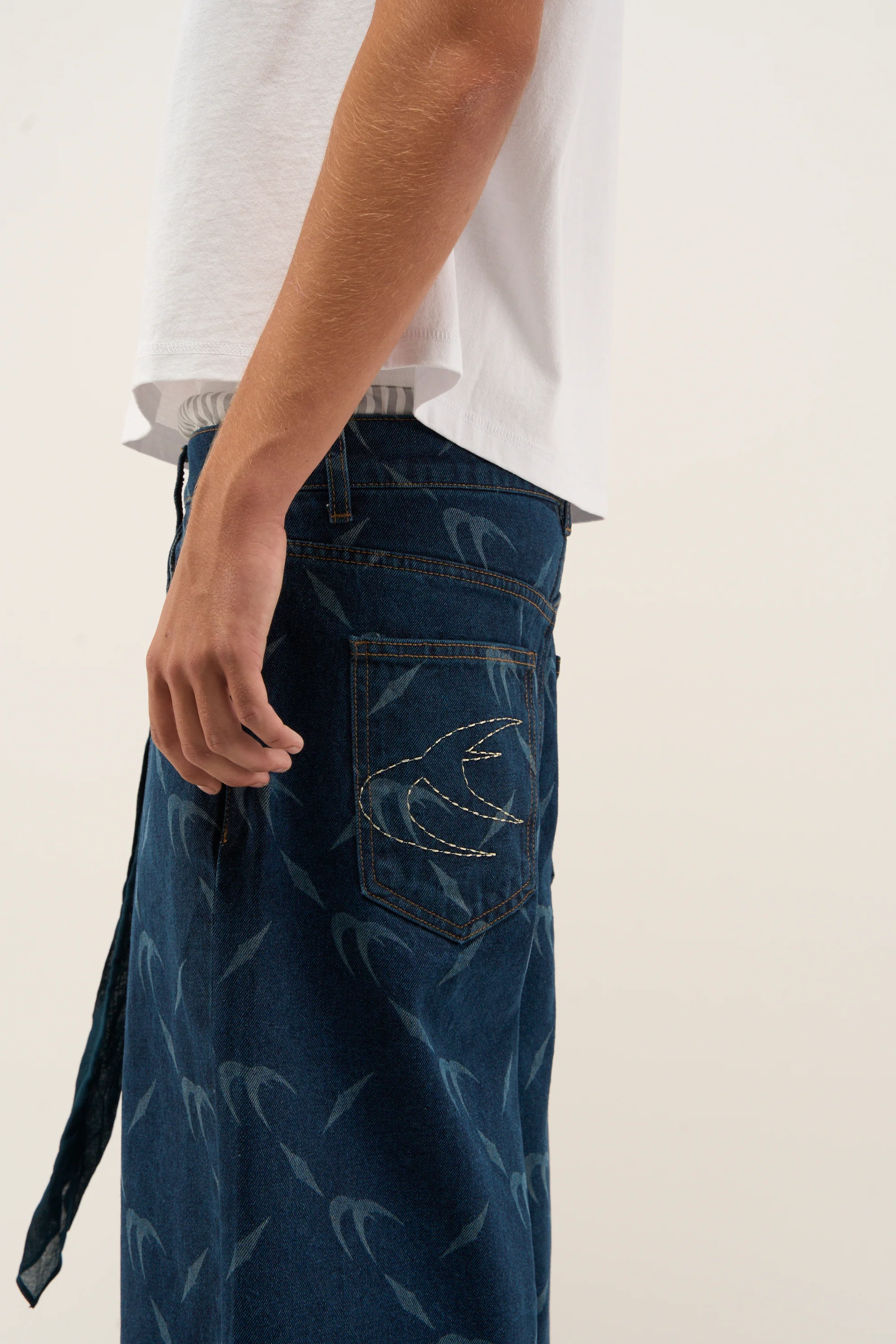 Silver Dark Blue Jorts - Image 11