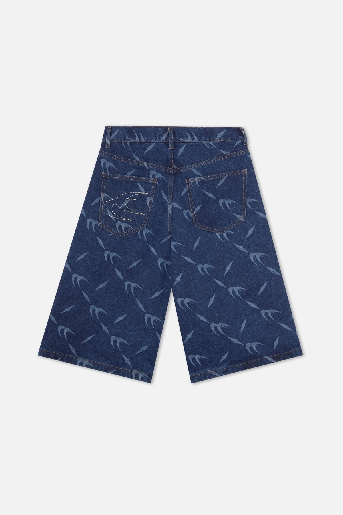 Silver Dark Blue Jorts - Image 3