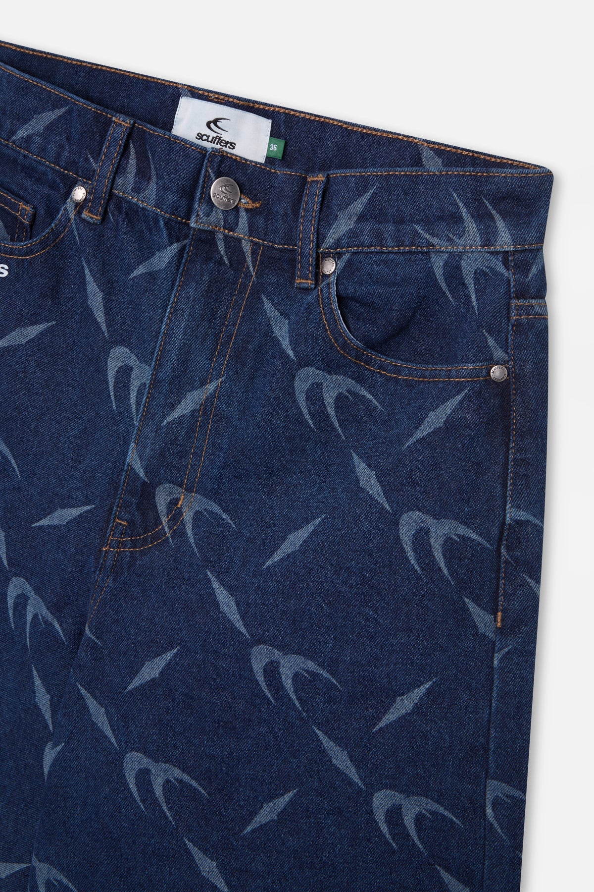 Silver Dark Blue Jorts - Image 5
