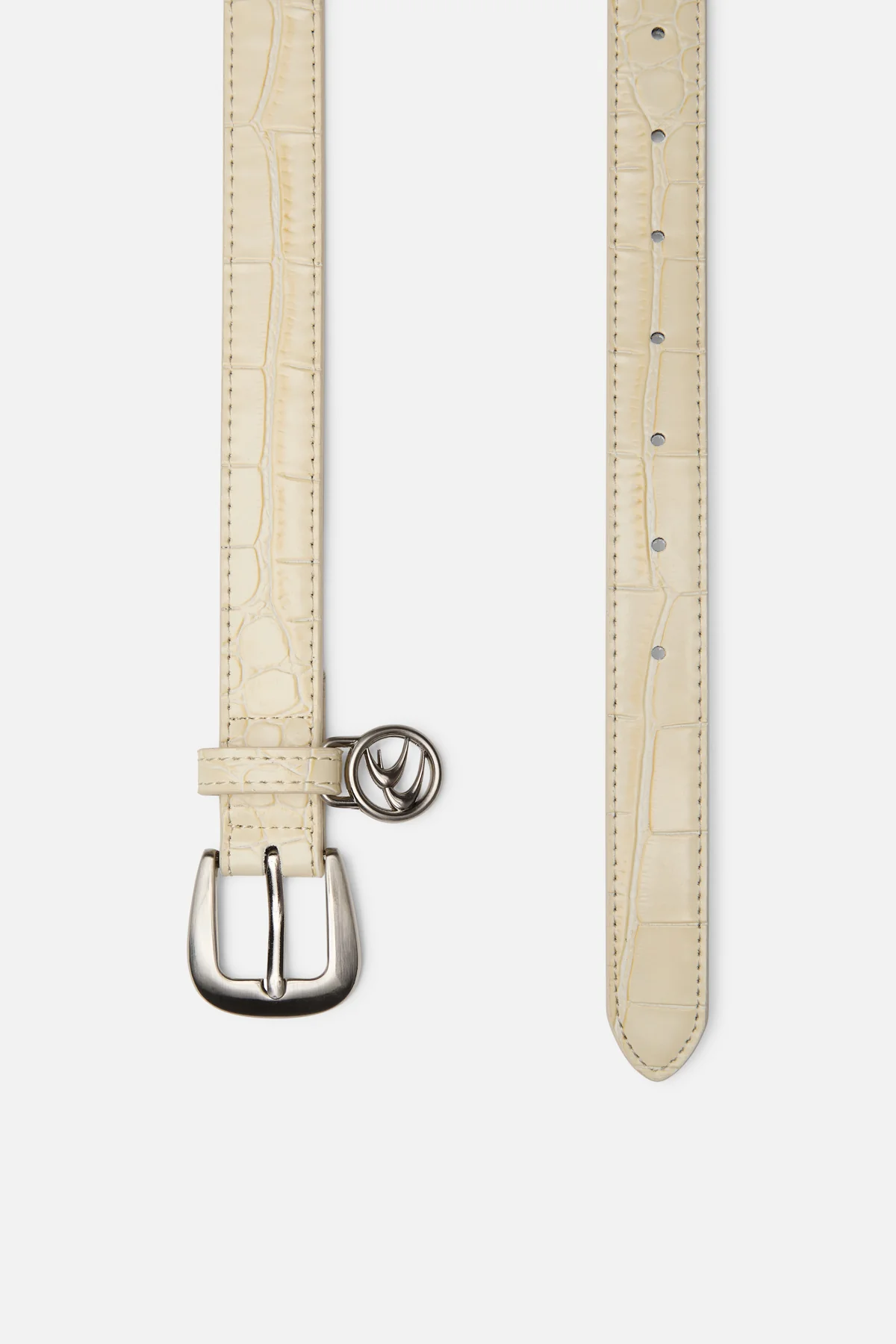 Slim Ecru Belt - Image 2