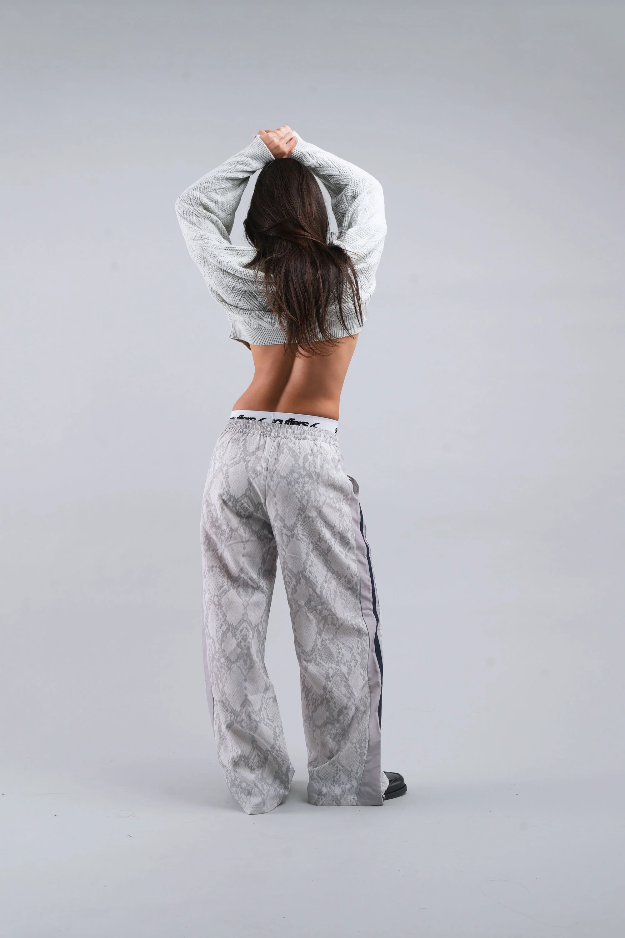 Snake Light Grey Tech Pants - Image 3
