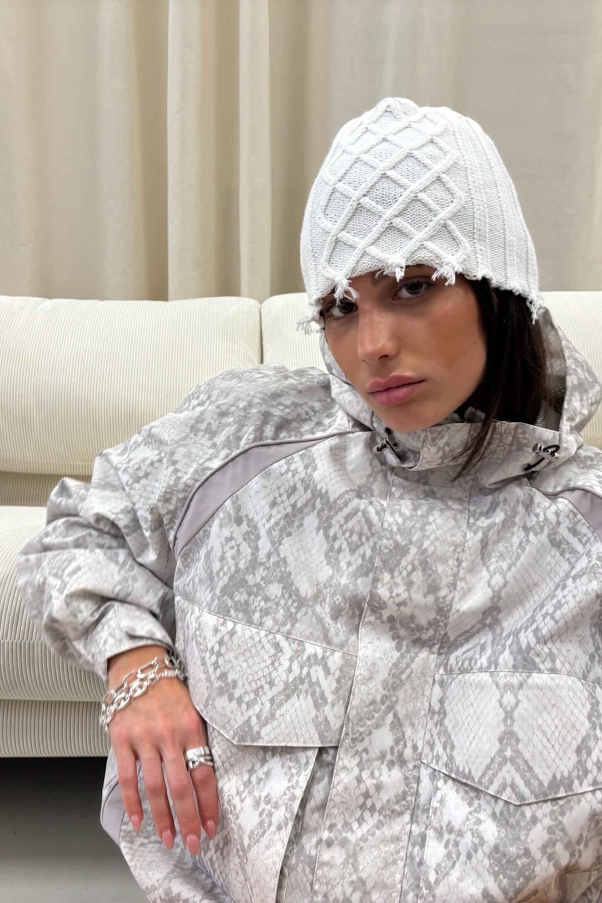 Snake Light Grey Windbreaker - Image 11