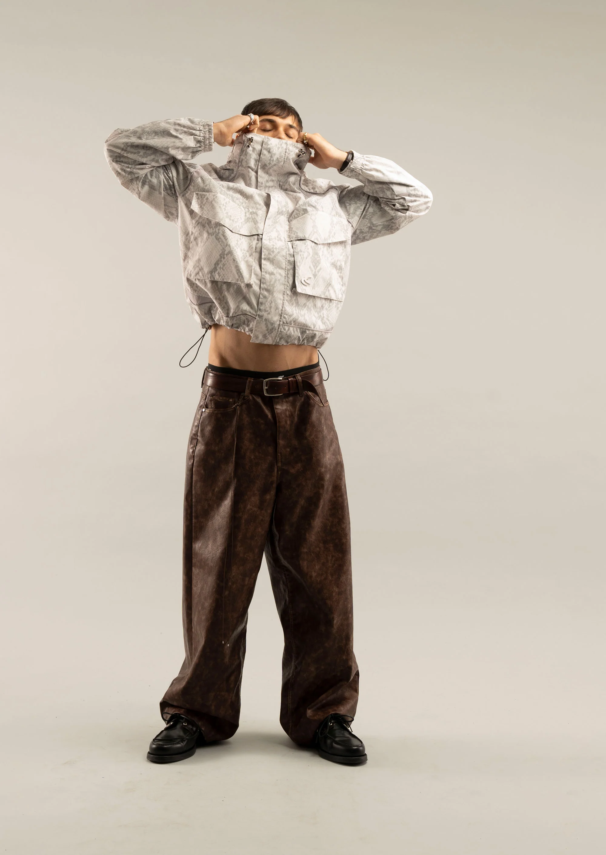 Snake Light Grey Windbreaker - Image 2