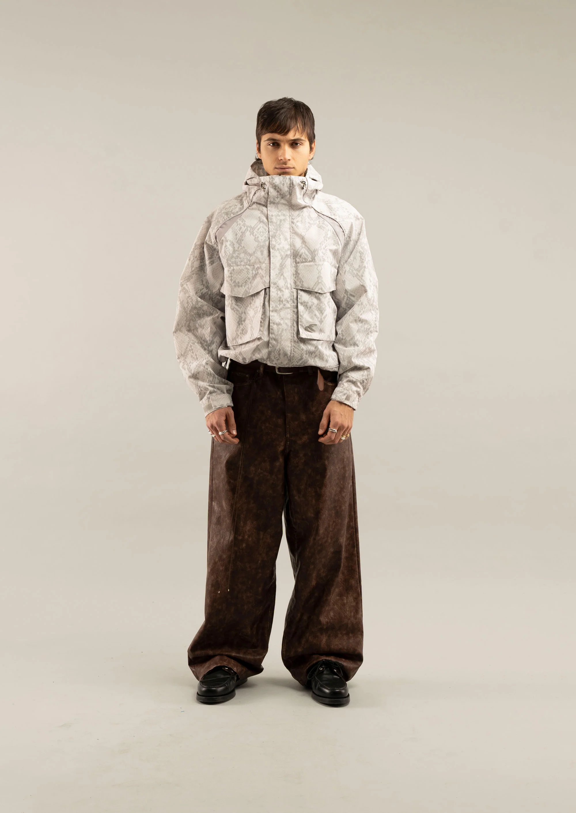 Snake Light Grey Windbreaker - Image 4