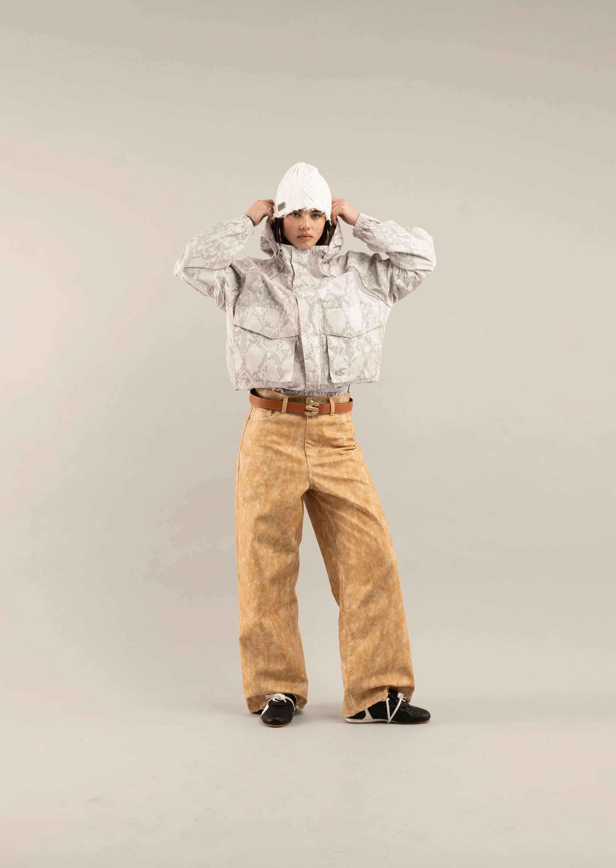 Snake Light Grey Windbreaker - Image 9