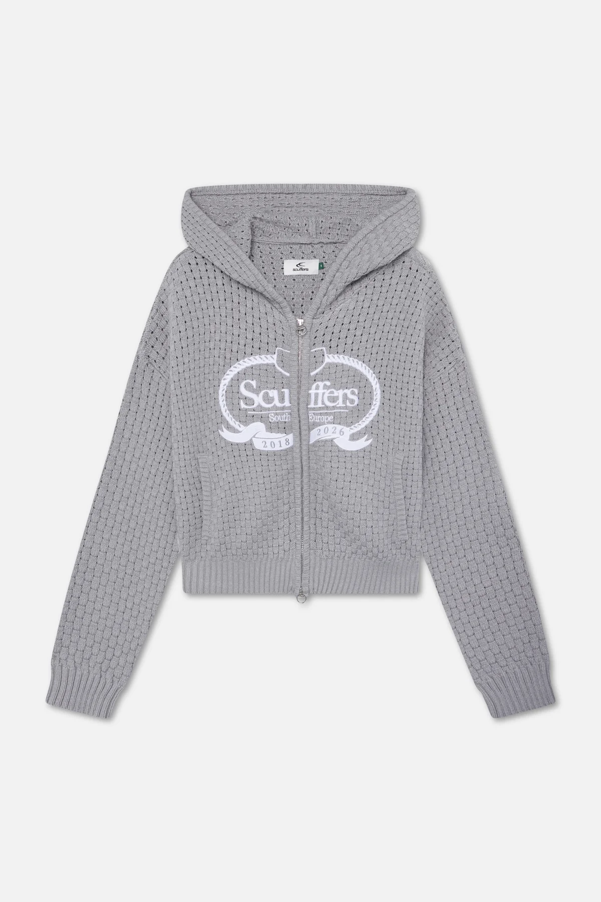 South Europe Light Grey Knit Zipper - Image 6