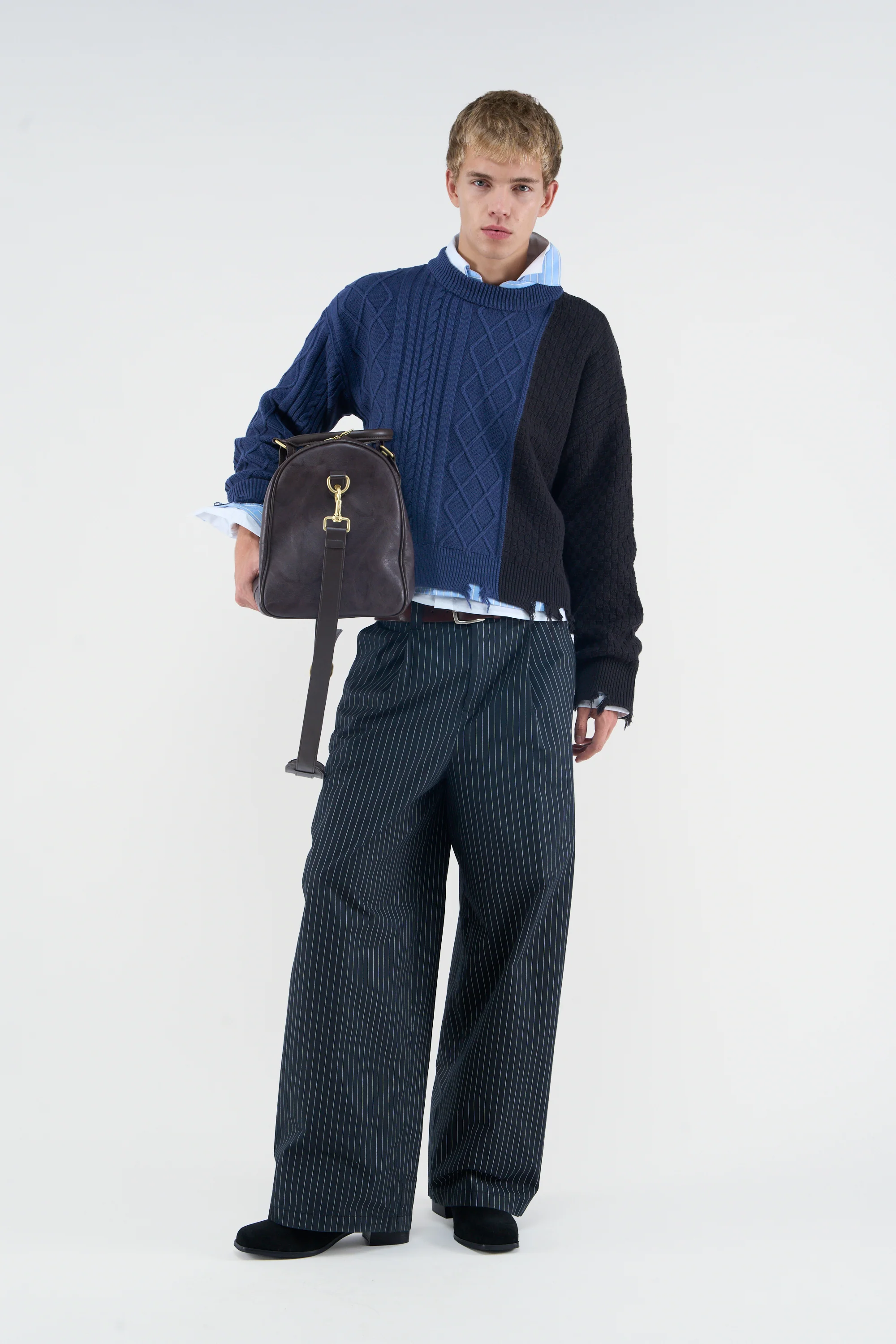 Split Blue Knit - Image 2