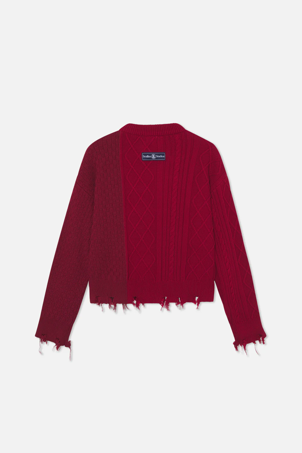 Split Burgundy Knit - Image 7