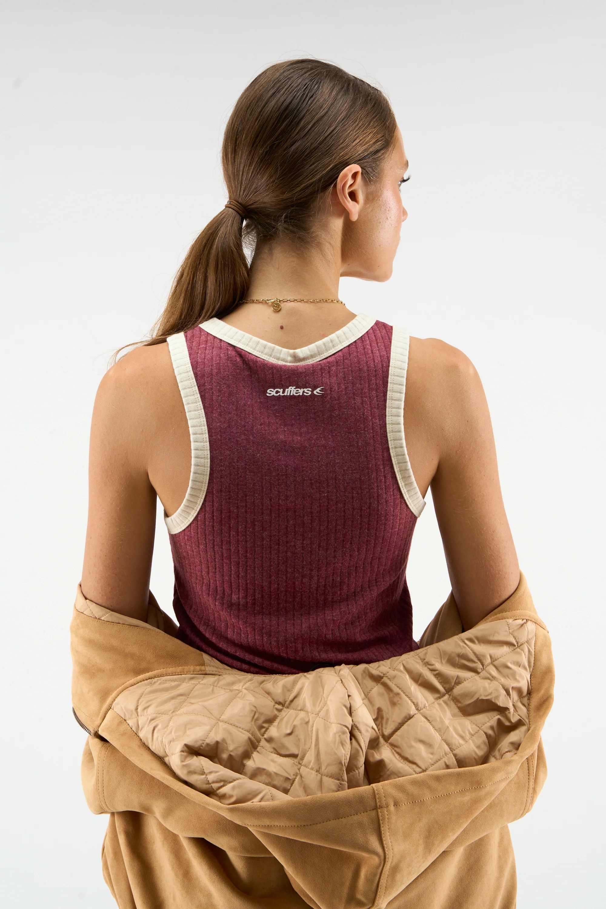 Sport Burgundy Tank Top - Image 4