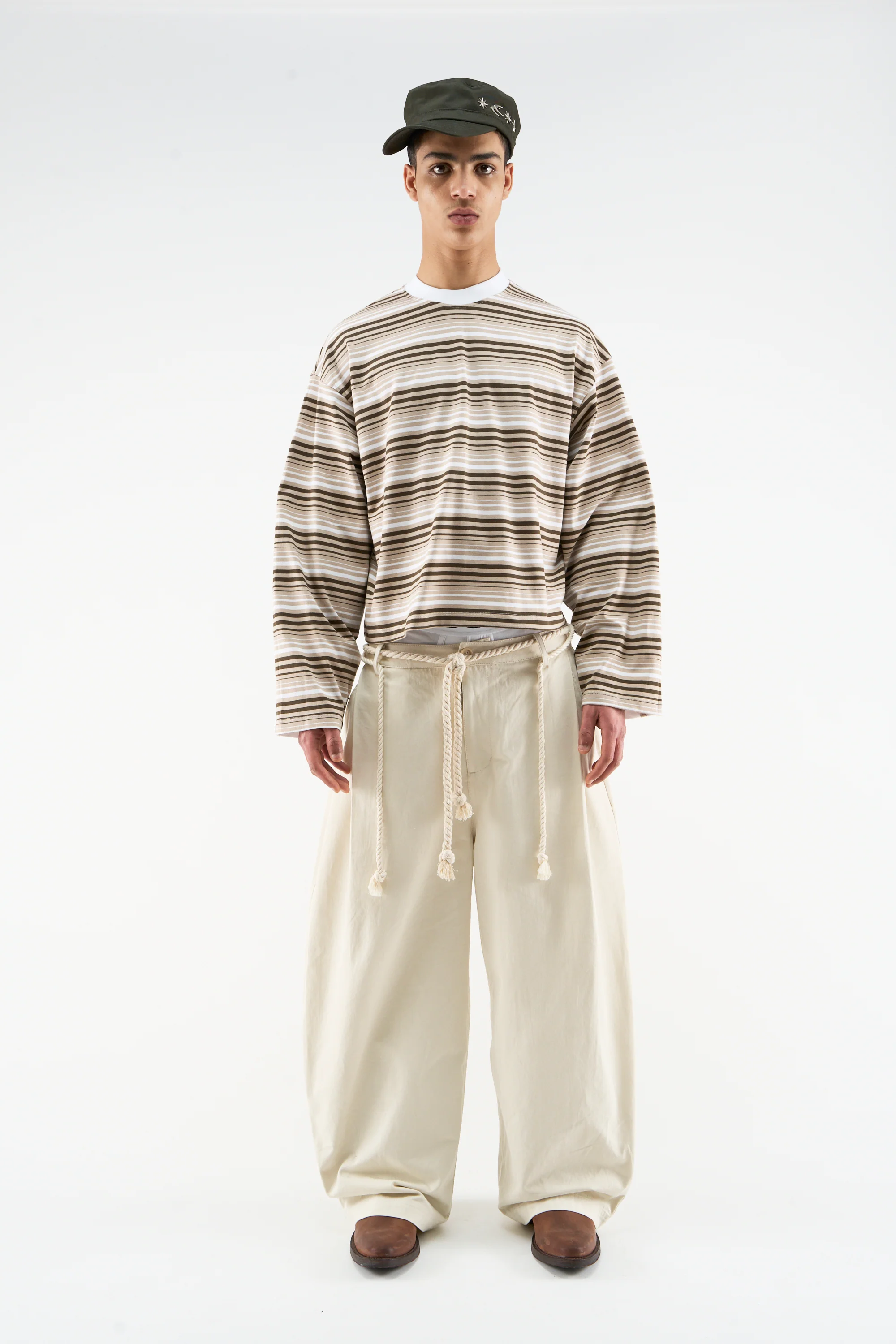 Sport Tech Brown Striped Longsleeve - Image 3
