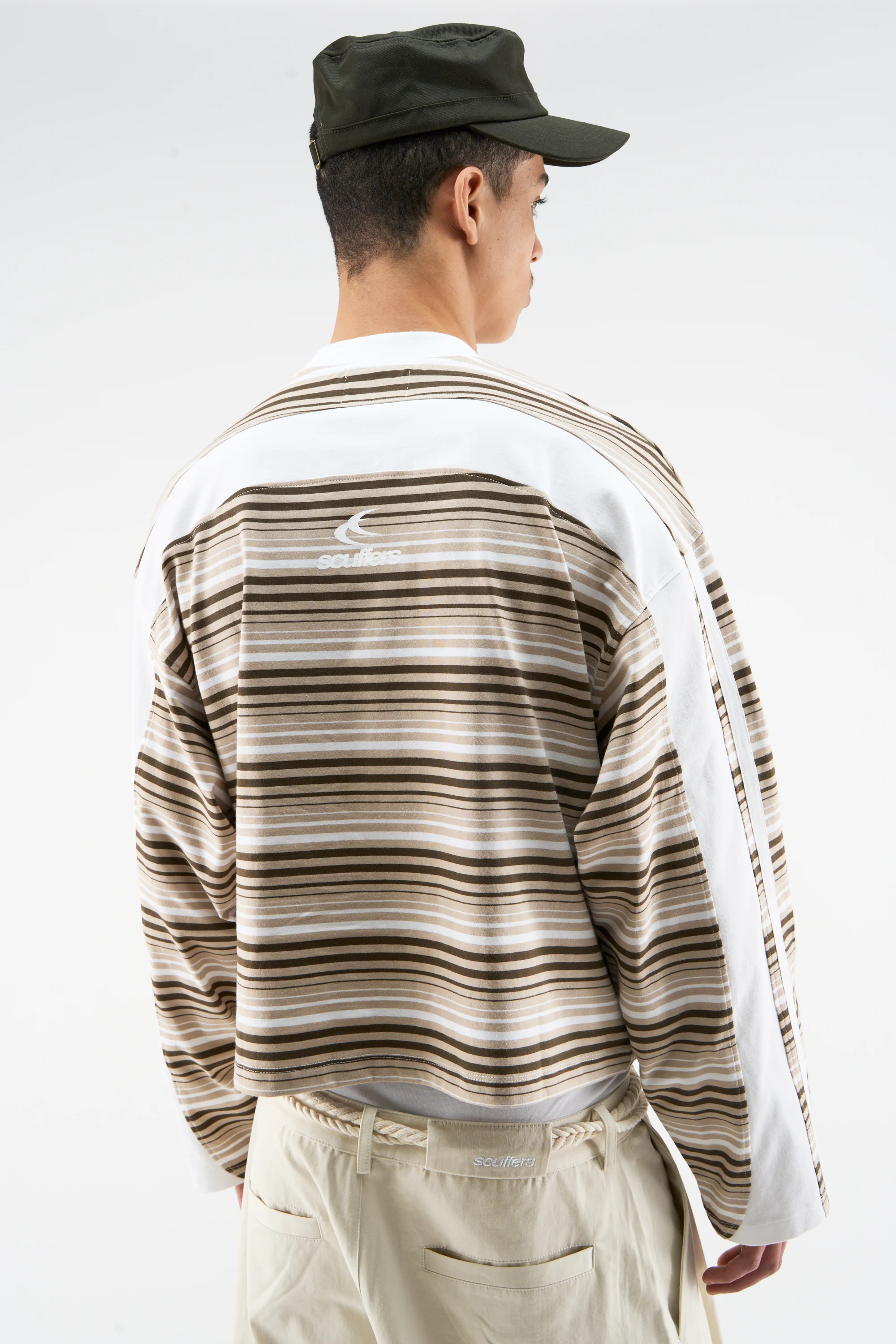 Sport Tech Brown Striped Longsleeve - Image 4