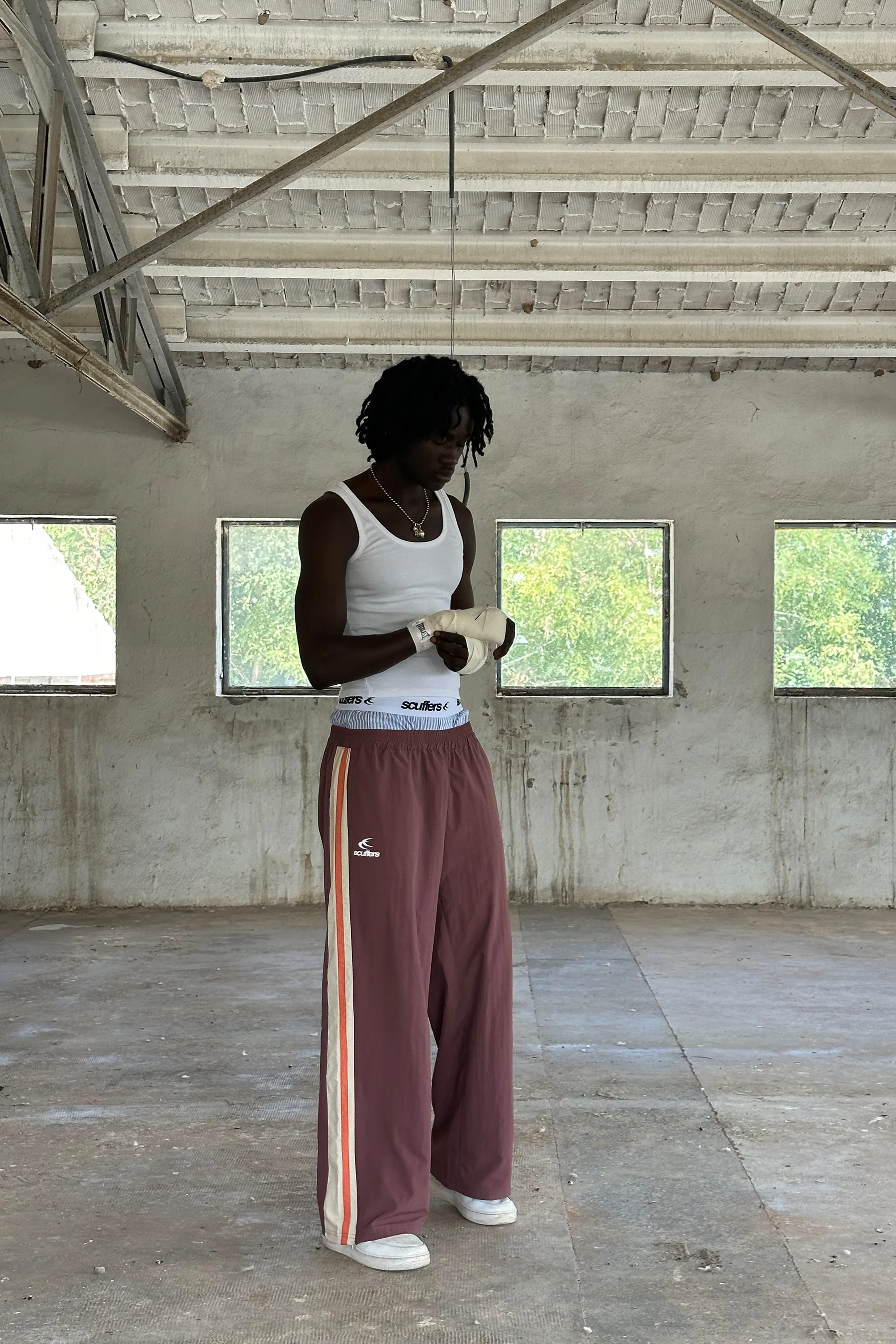 Sports Tech Burgundy Pants - Image 2