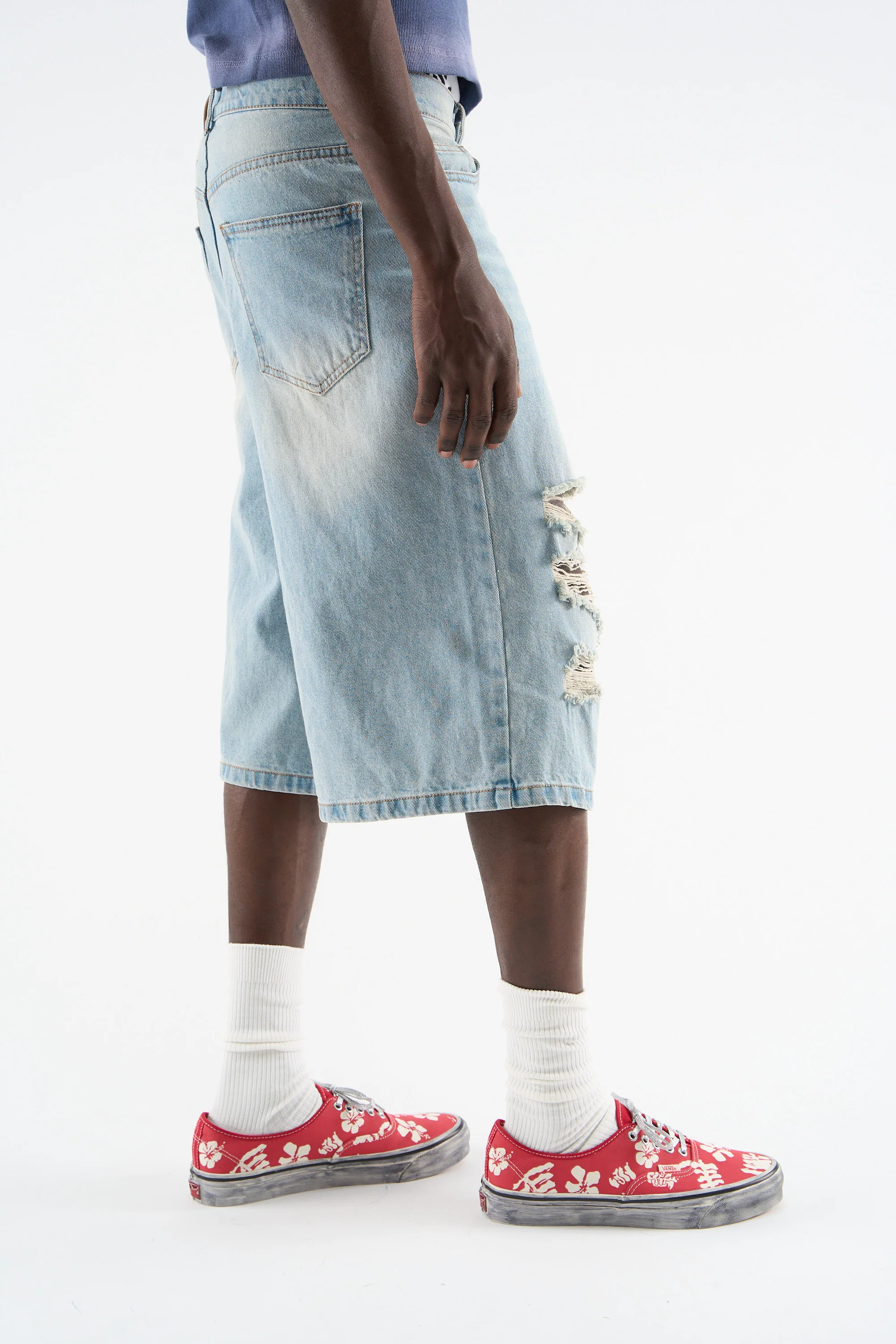 SS26 Jumbo Light Blue Jorts - Image 4