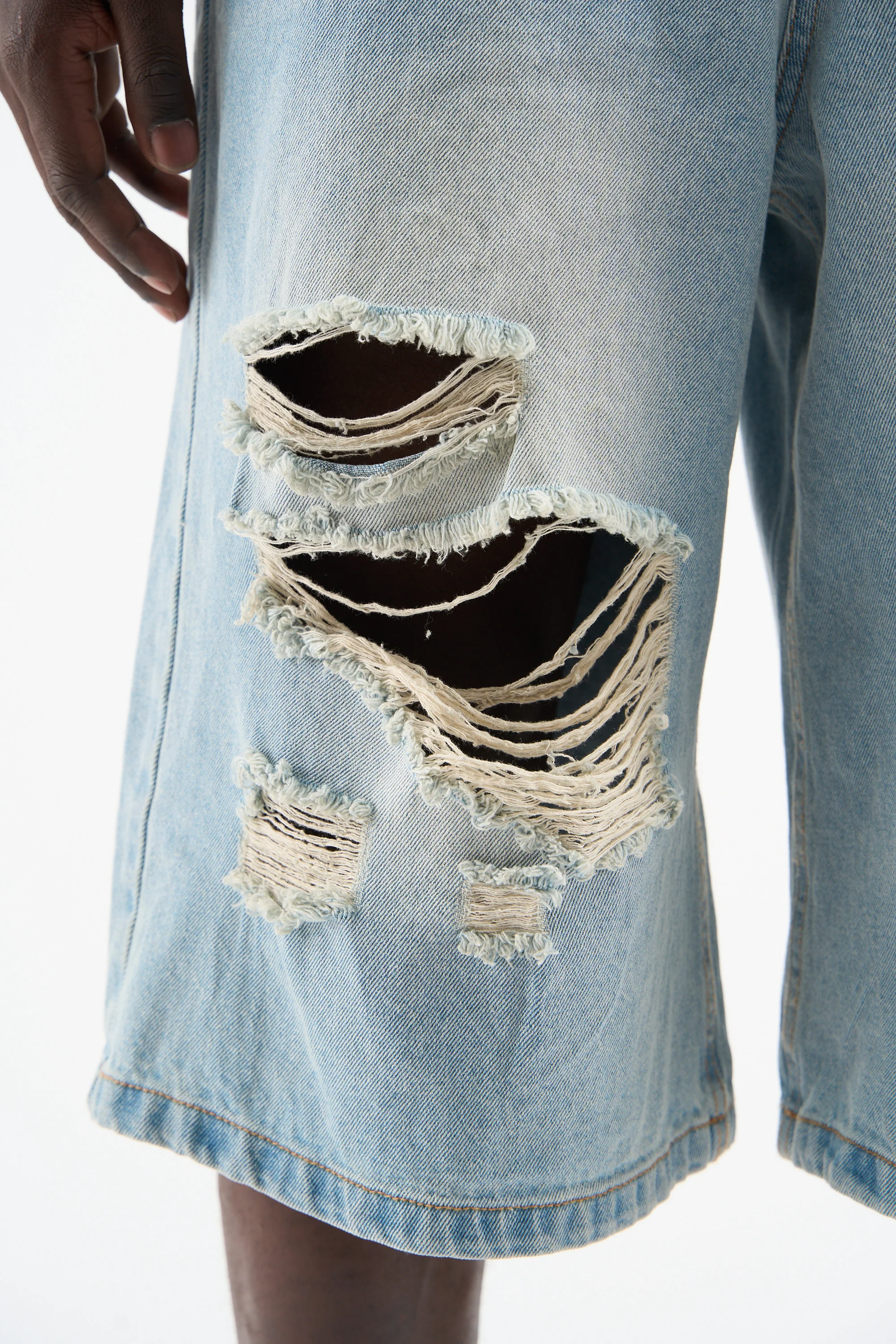 SS26 Jumbo Light Blue Jorts - Image 6