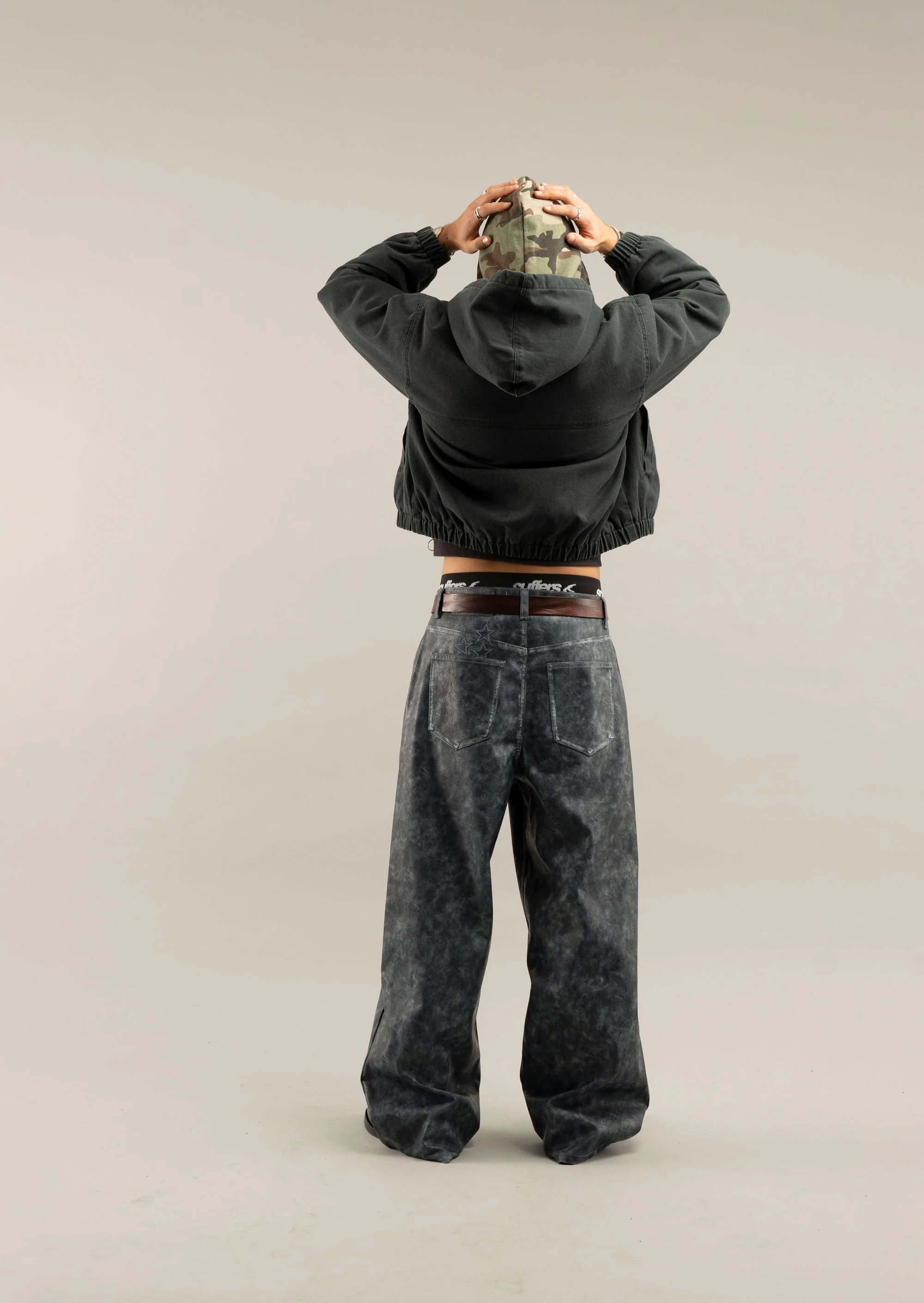 Stained Dark Work Jacket - Image 7