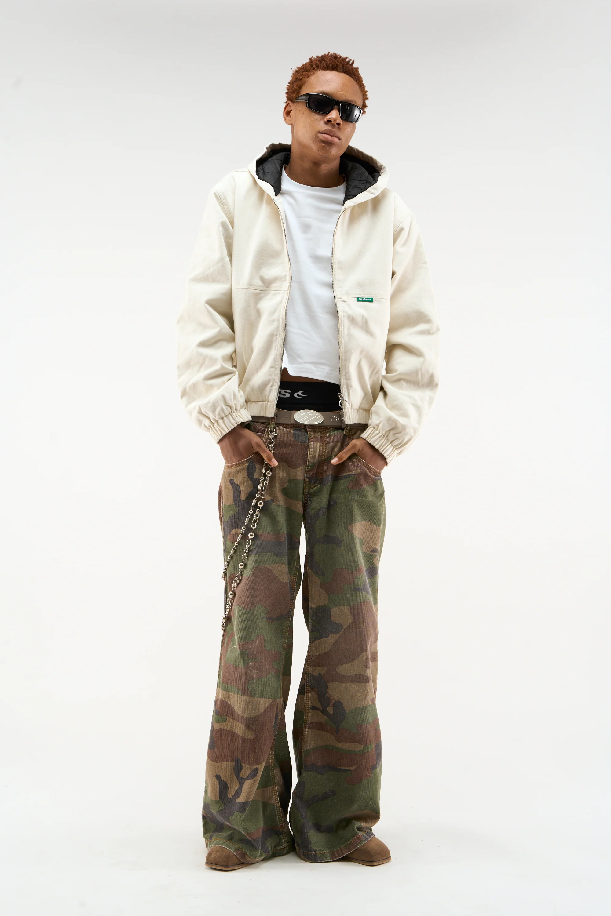 Stained Ecru Work Jacket - Image 2