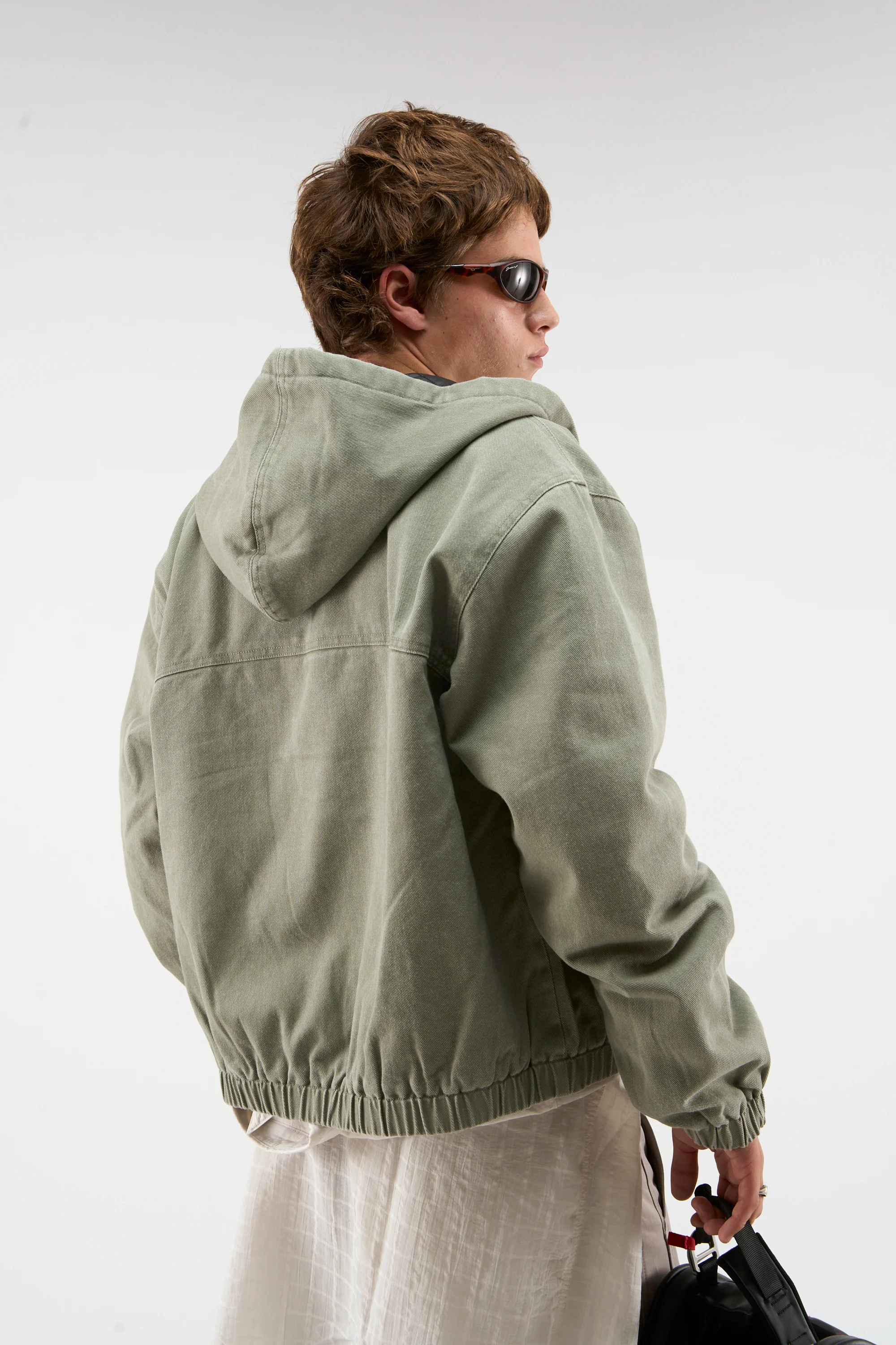 Stained Light Green Work Jacket - Image 3