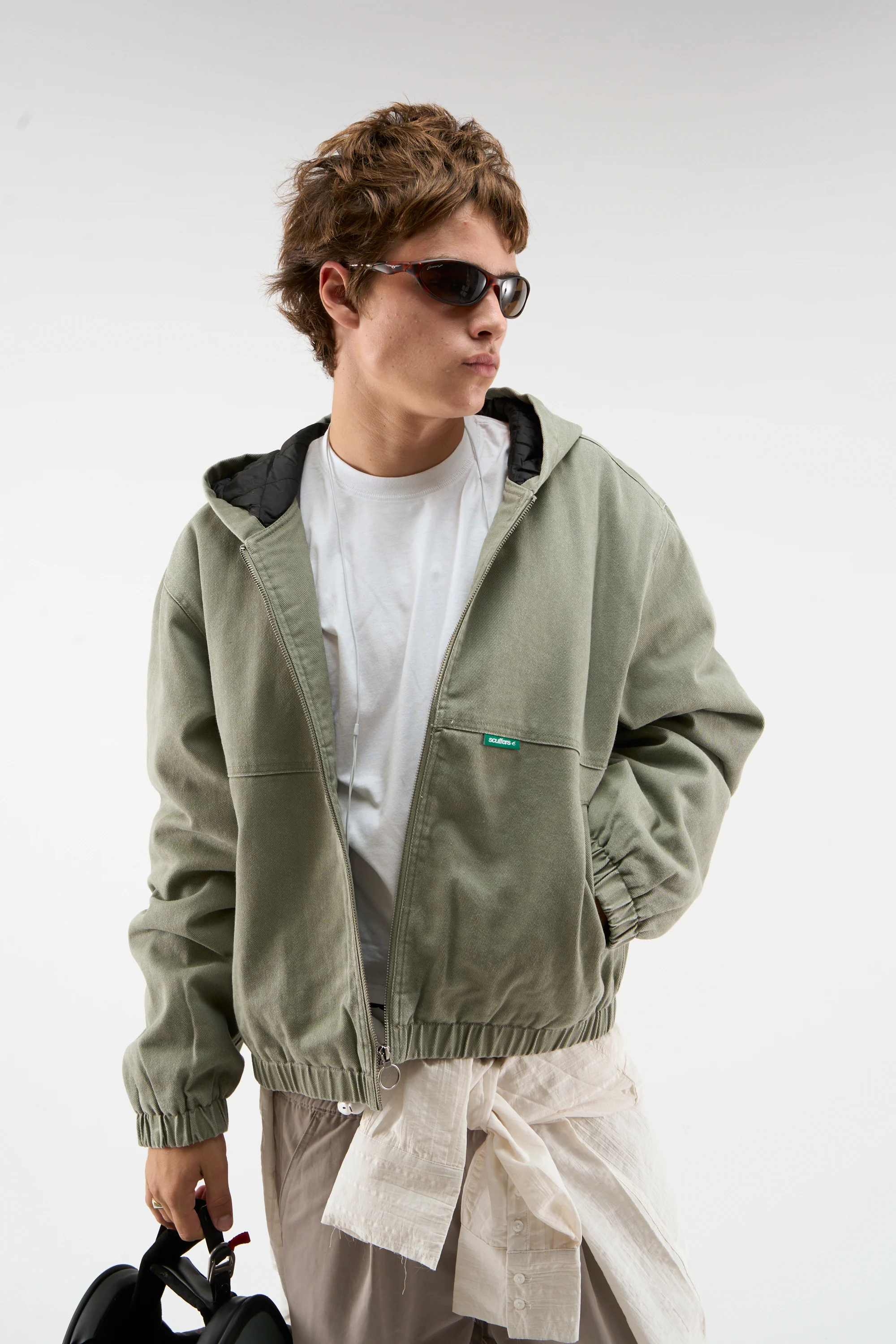 Stained Light Green Work Jacket - Image 5