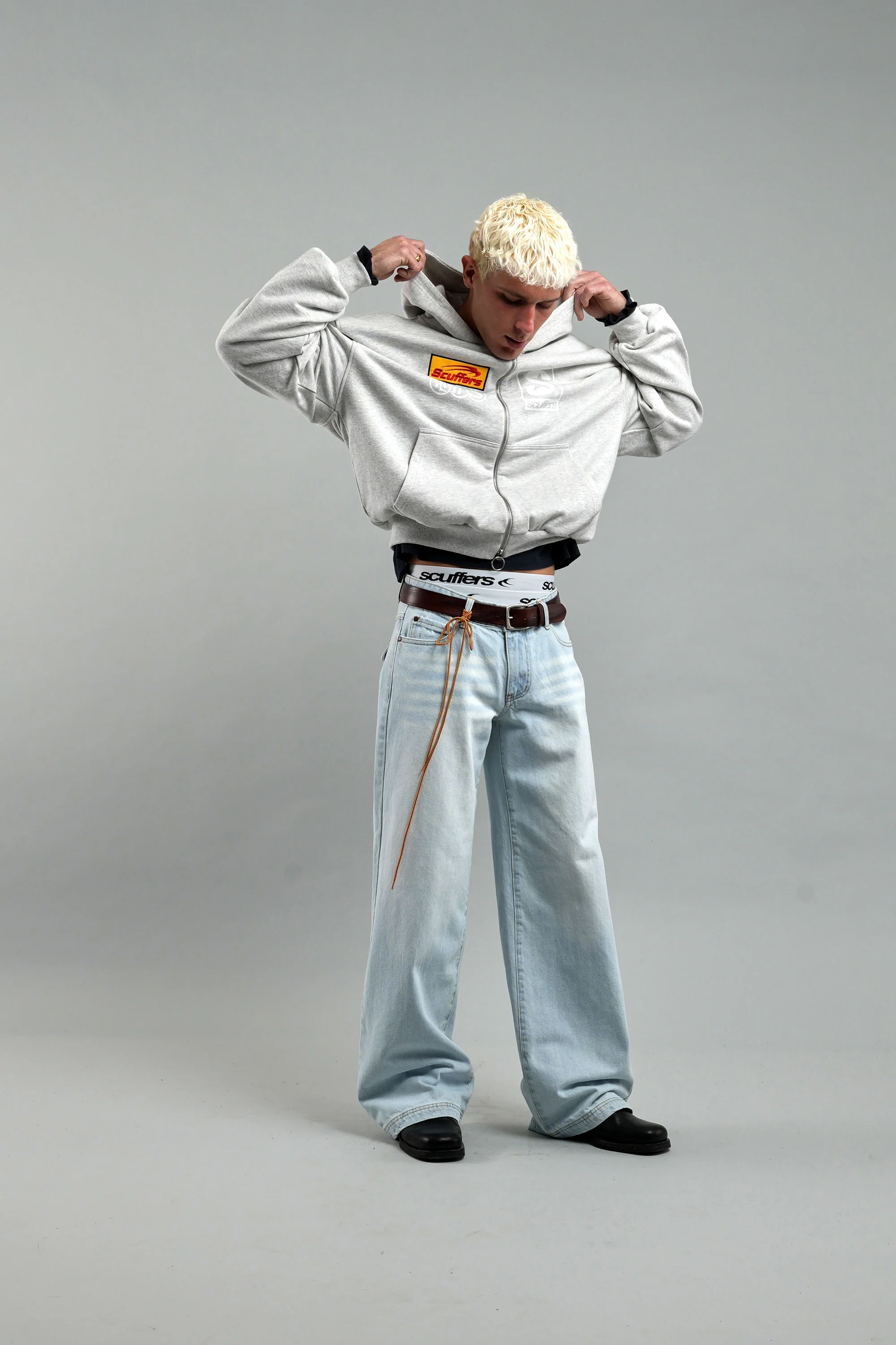 Starnova Grey Melange Zipper - Image 4