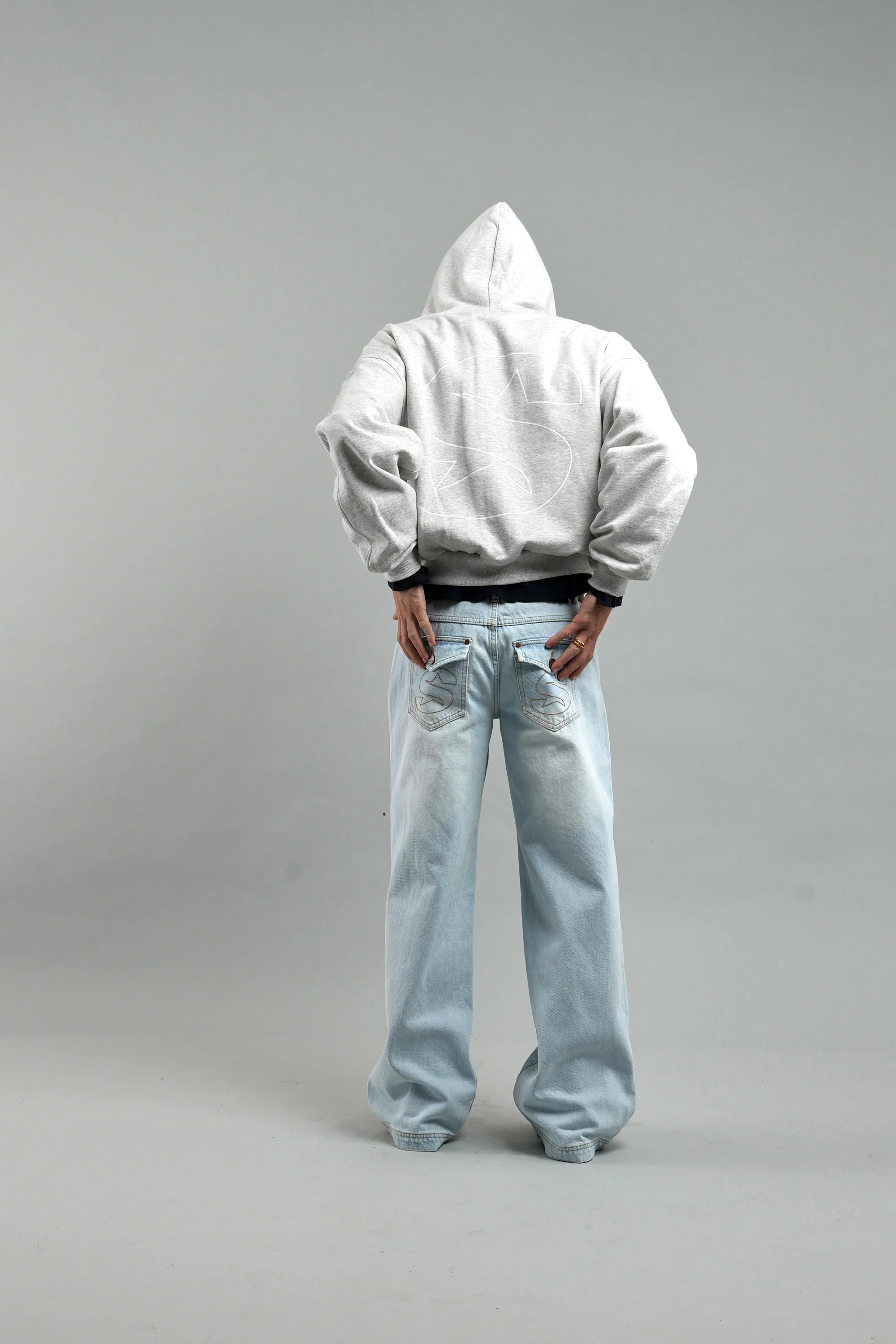 Starnova Grey Melange Zipper - Image 5