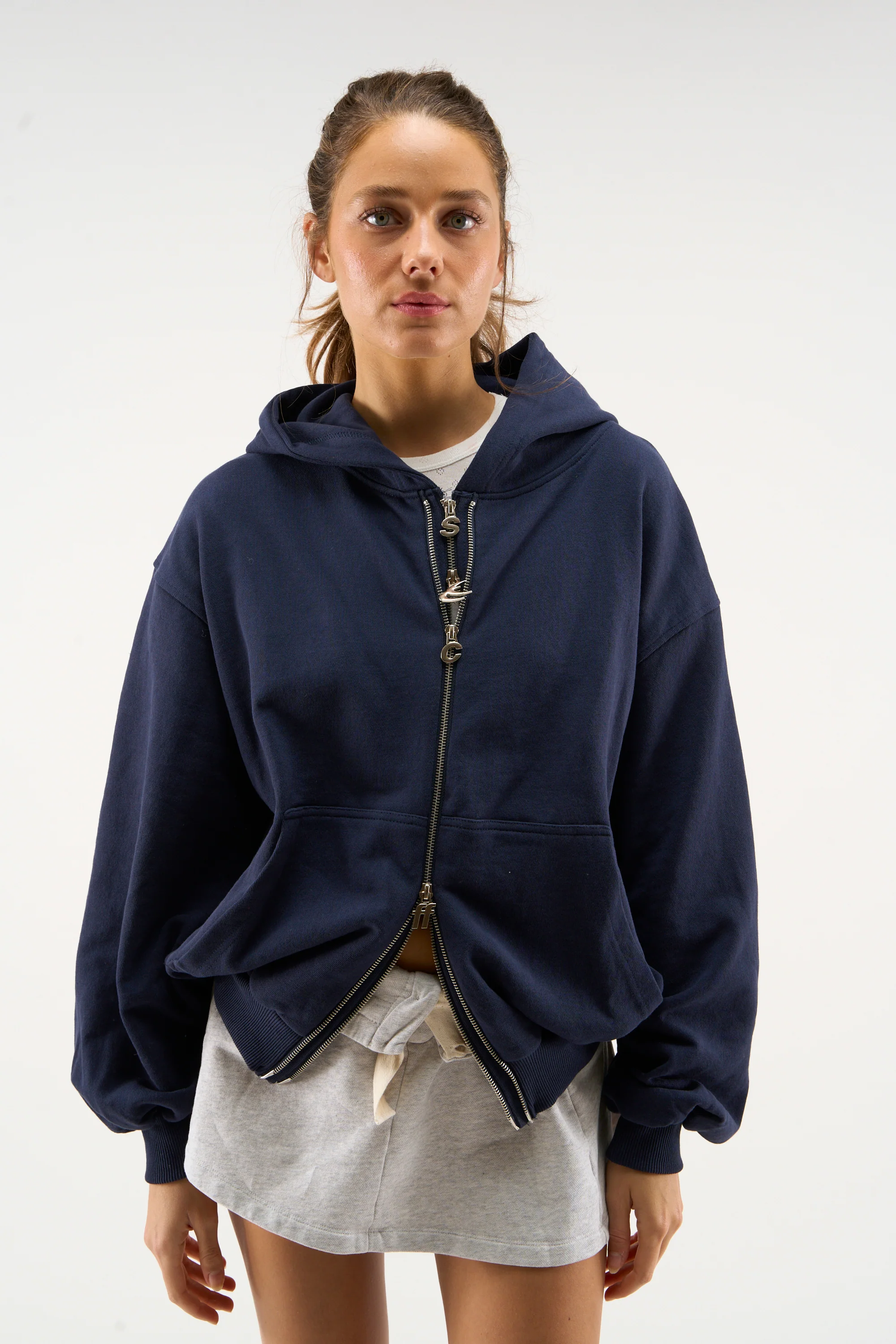 Steel Navy Zipper - Image 2