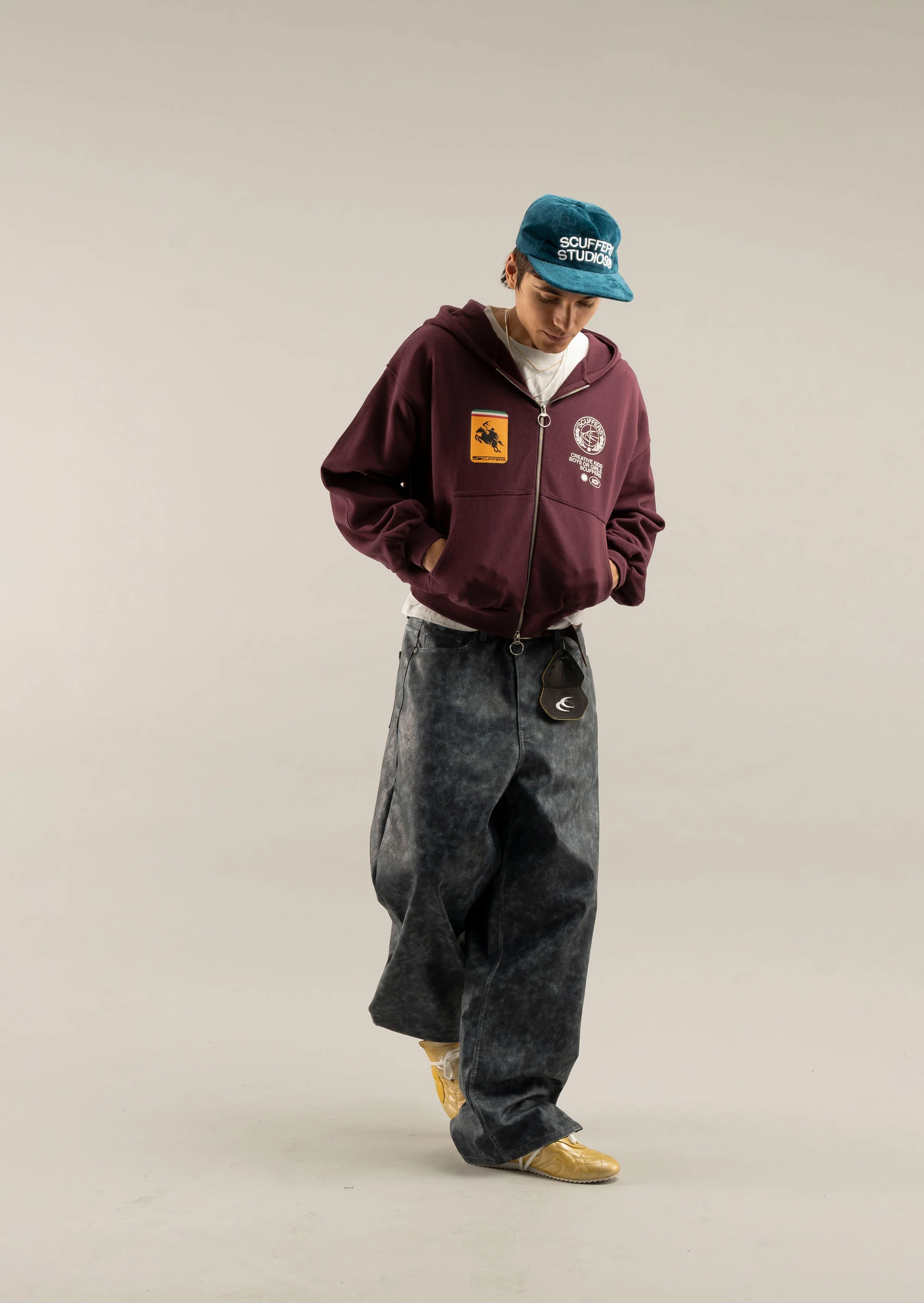 Stone Burgundy Zipper - Image 2
