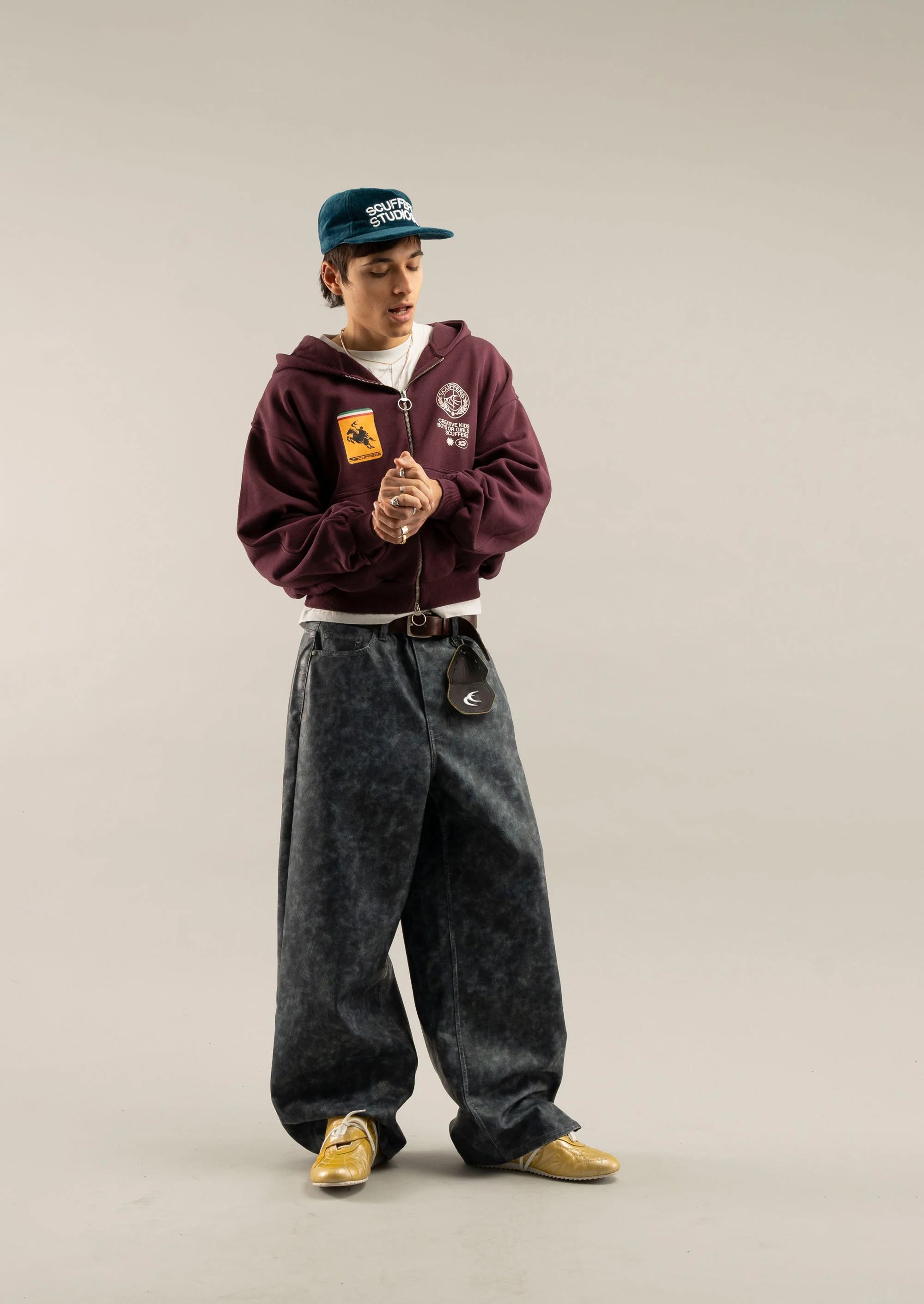Stone Burgundy Zipper - Image 5