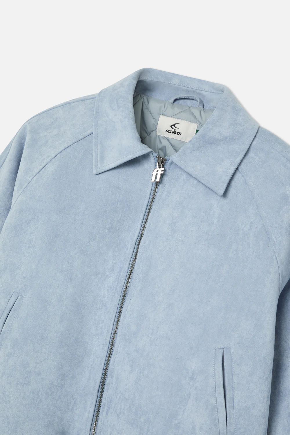 Suede Blue Raw Jacket - Image 8