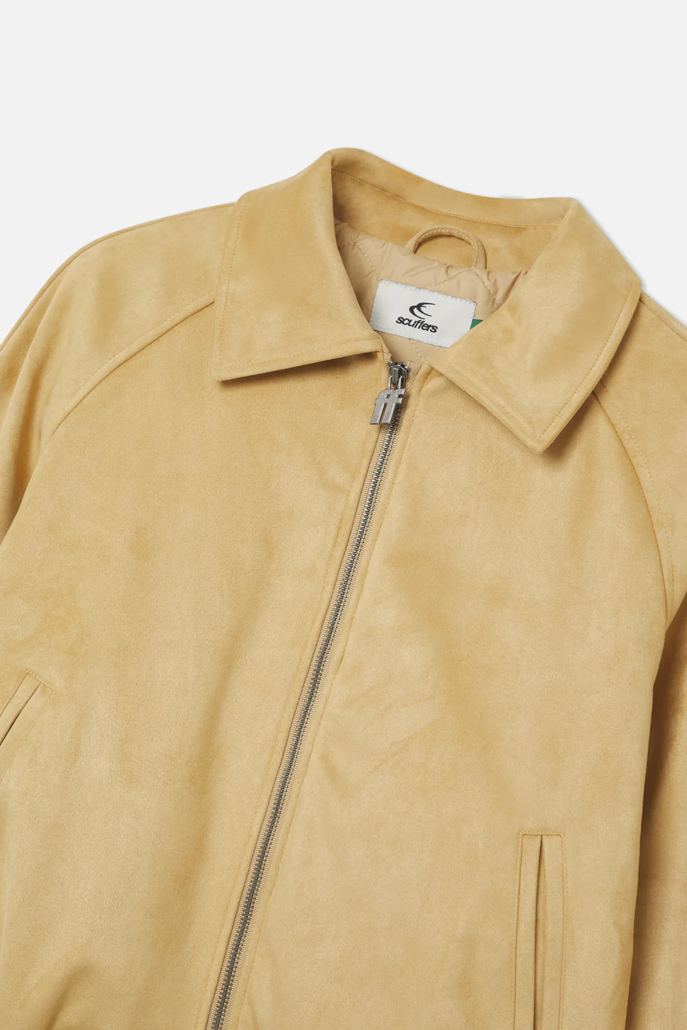 Suede Camel Raw Jacket - Image 8