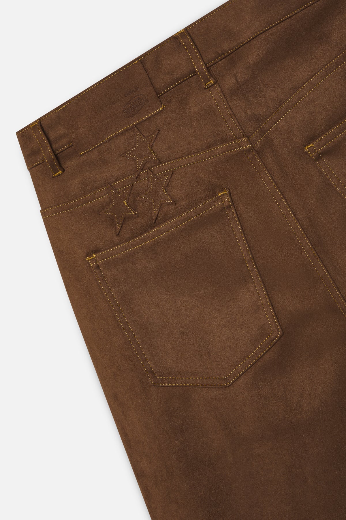 Suede Dark Brown Jumbo Pants - Image 7