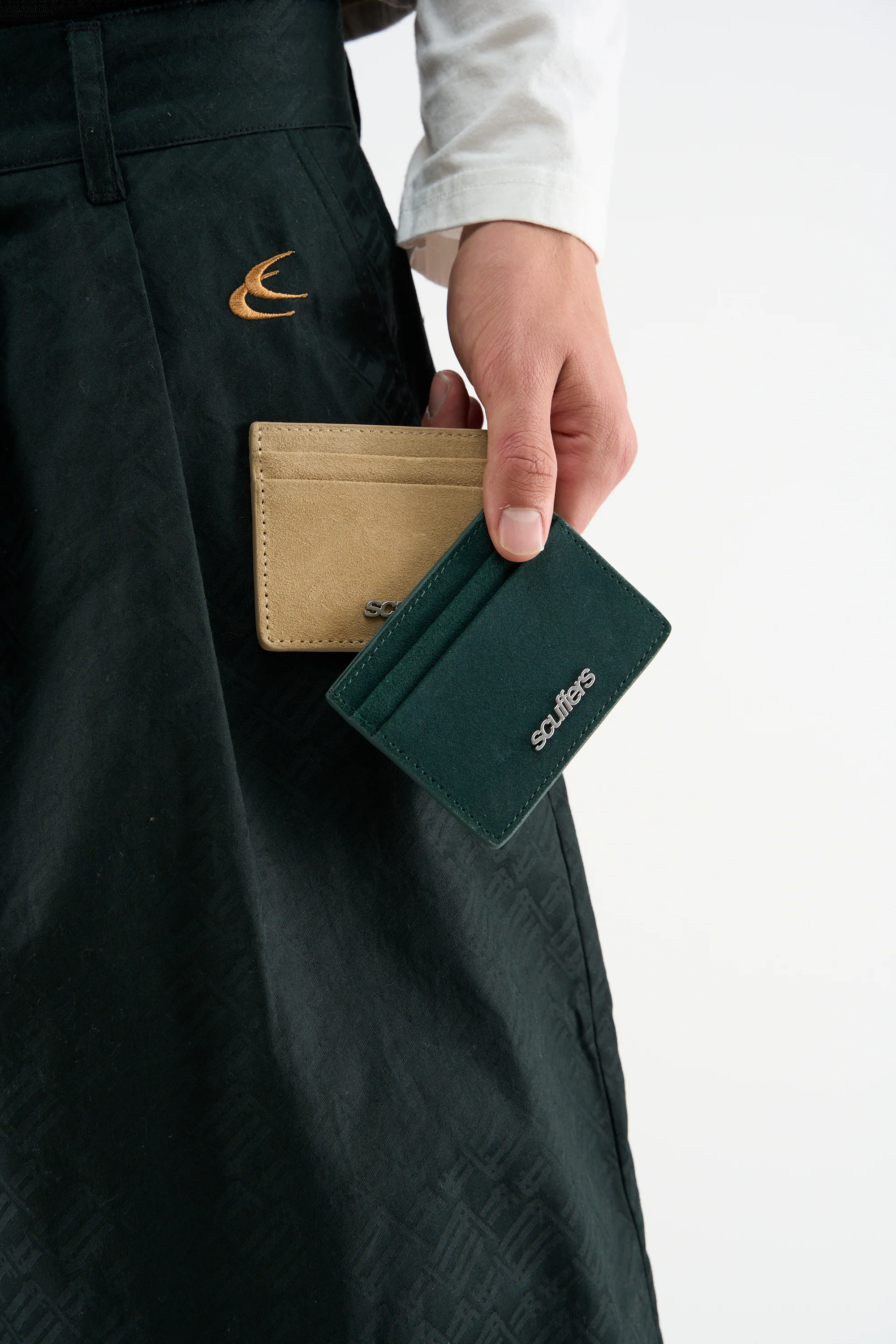 Suede Green Wallet - Image 4