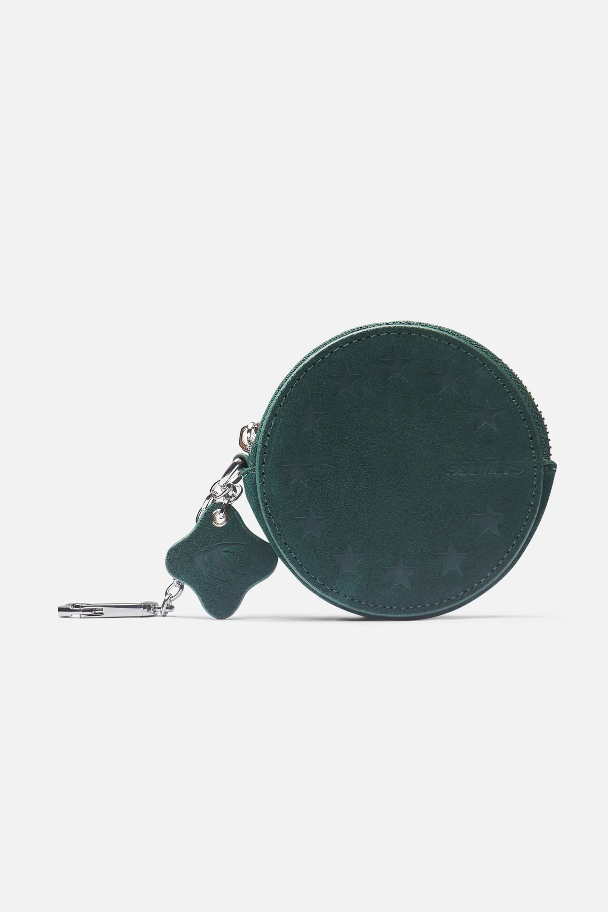 Suede Green Keychain Wallet - Image 2