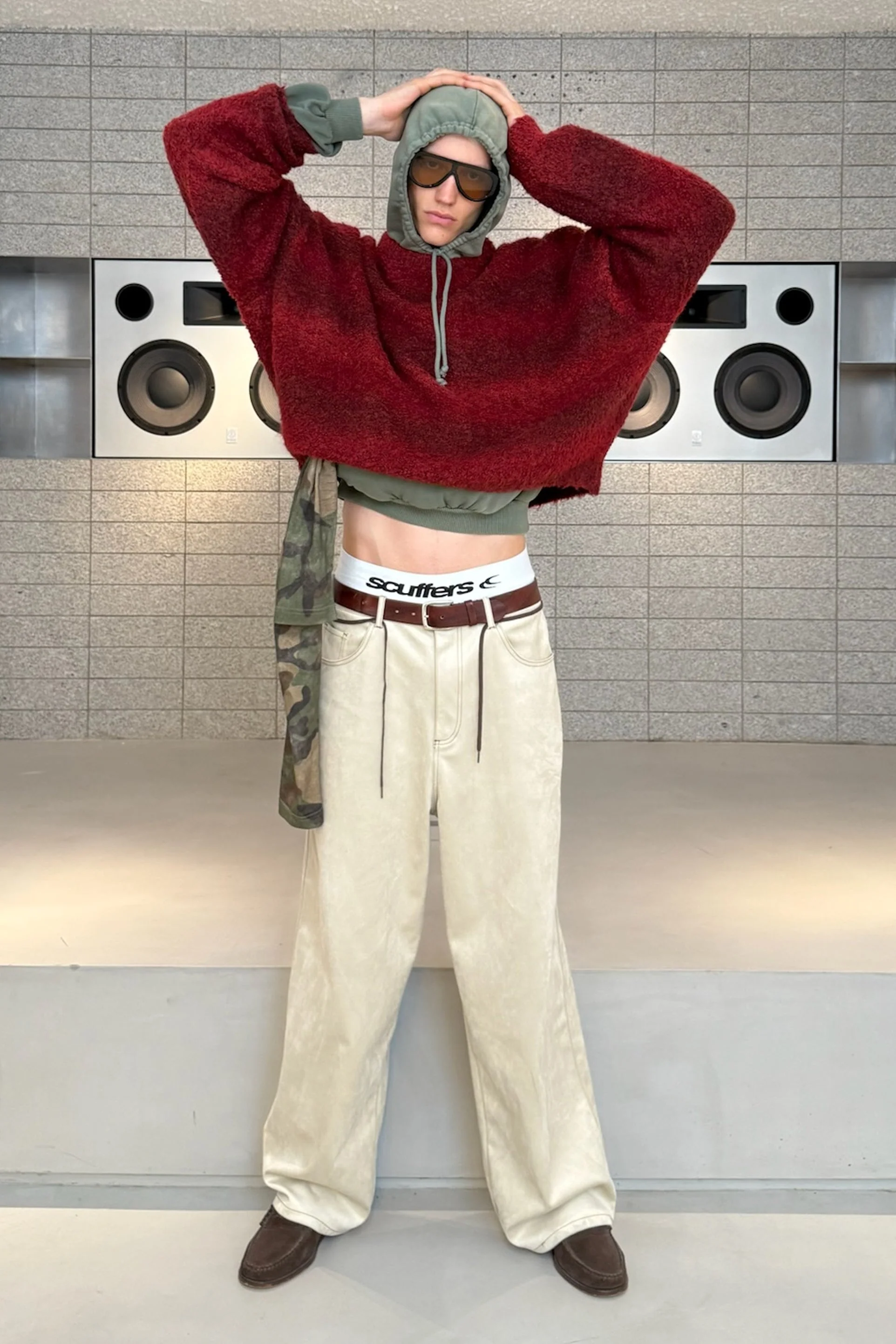 Suede Grey Jumbo Pants - Image 5