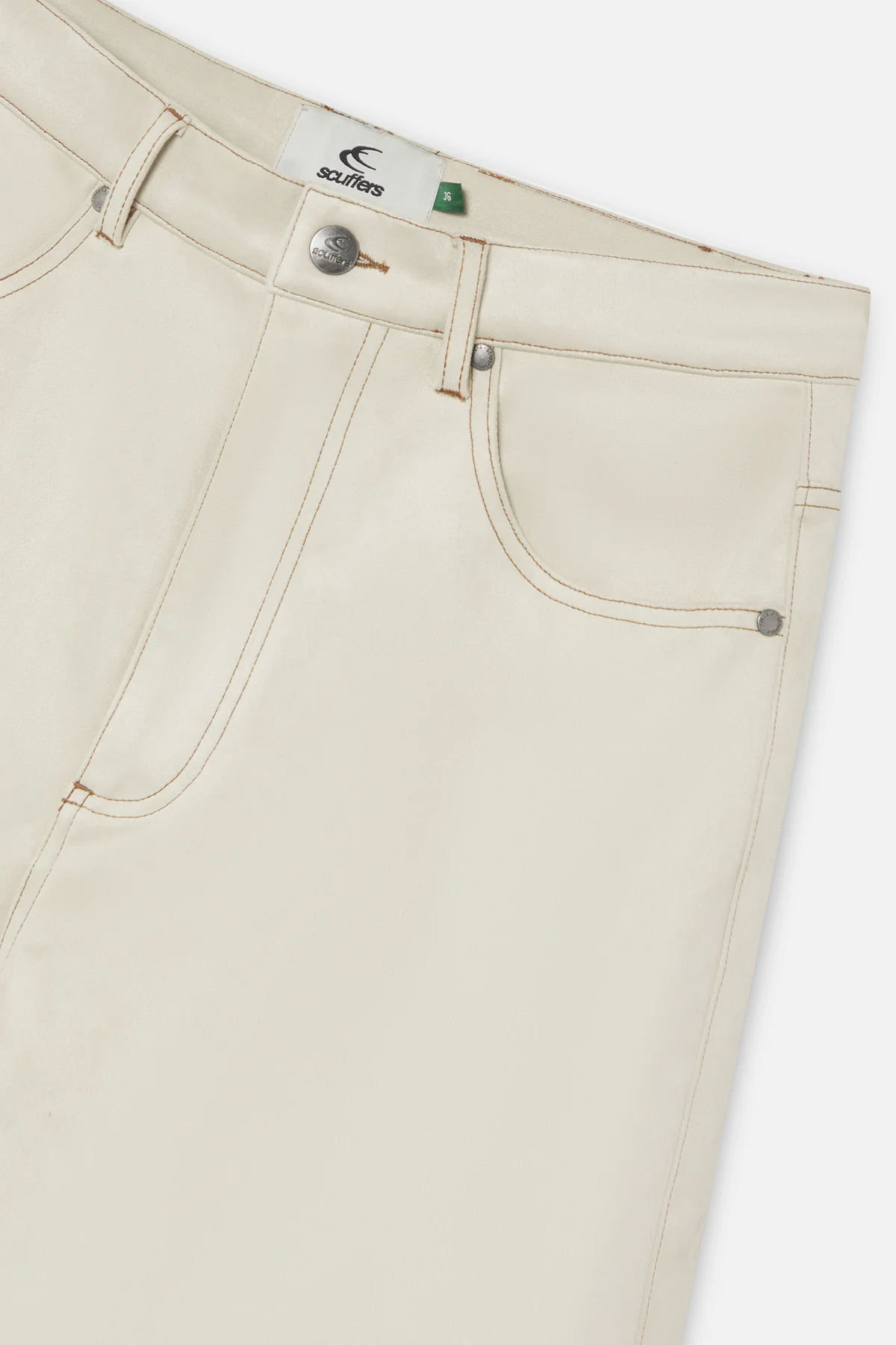 Suede Grey Jumbo Pants - Image 9