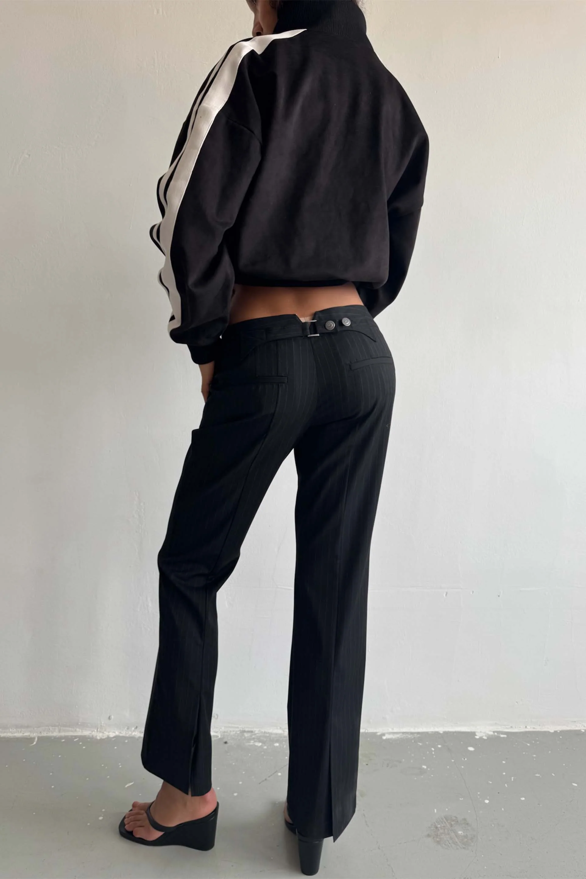 Tailoring Dark Striped Pants - Image 11