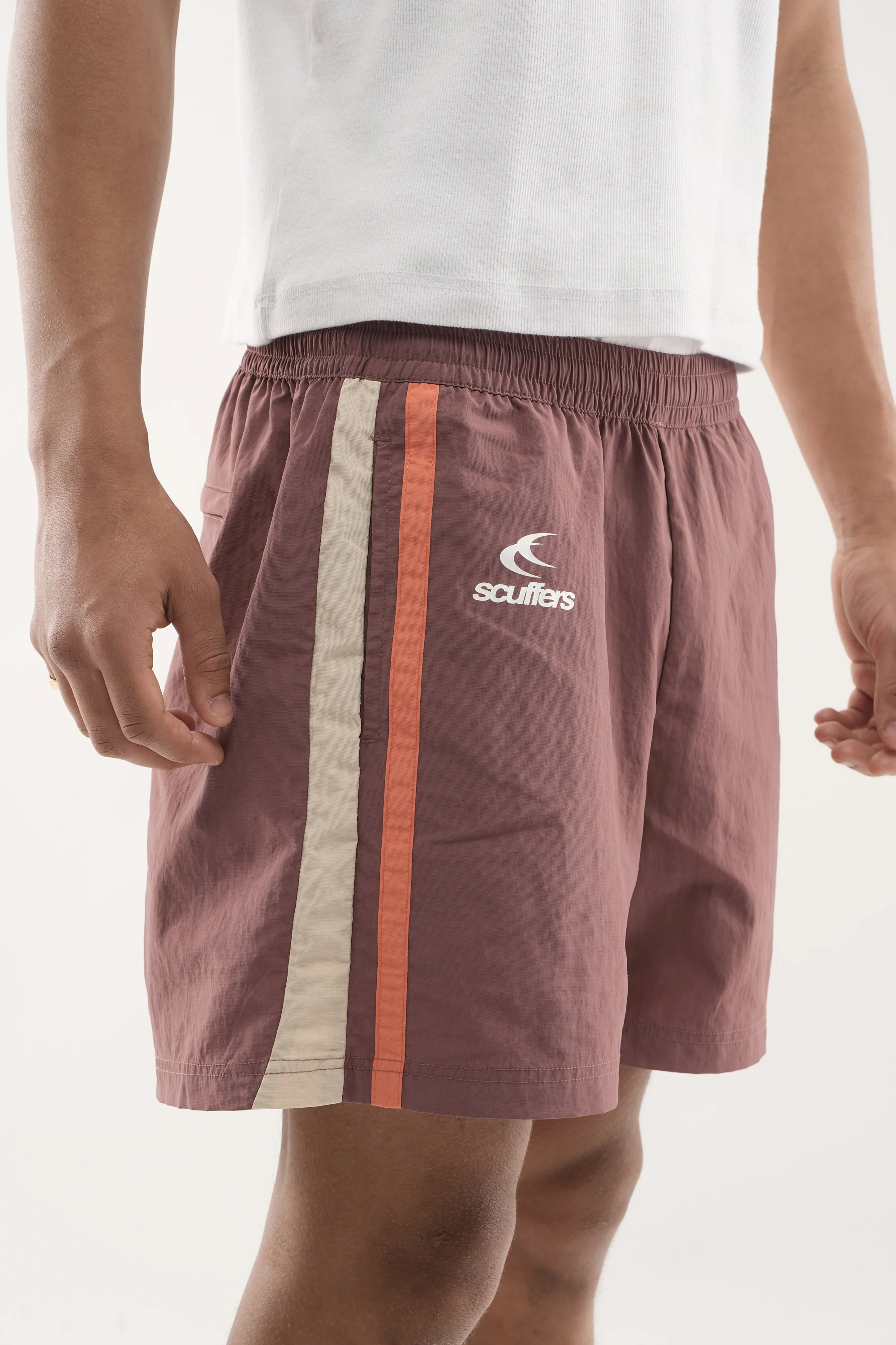 Tech Burgundy Shorts - Image 4