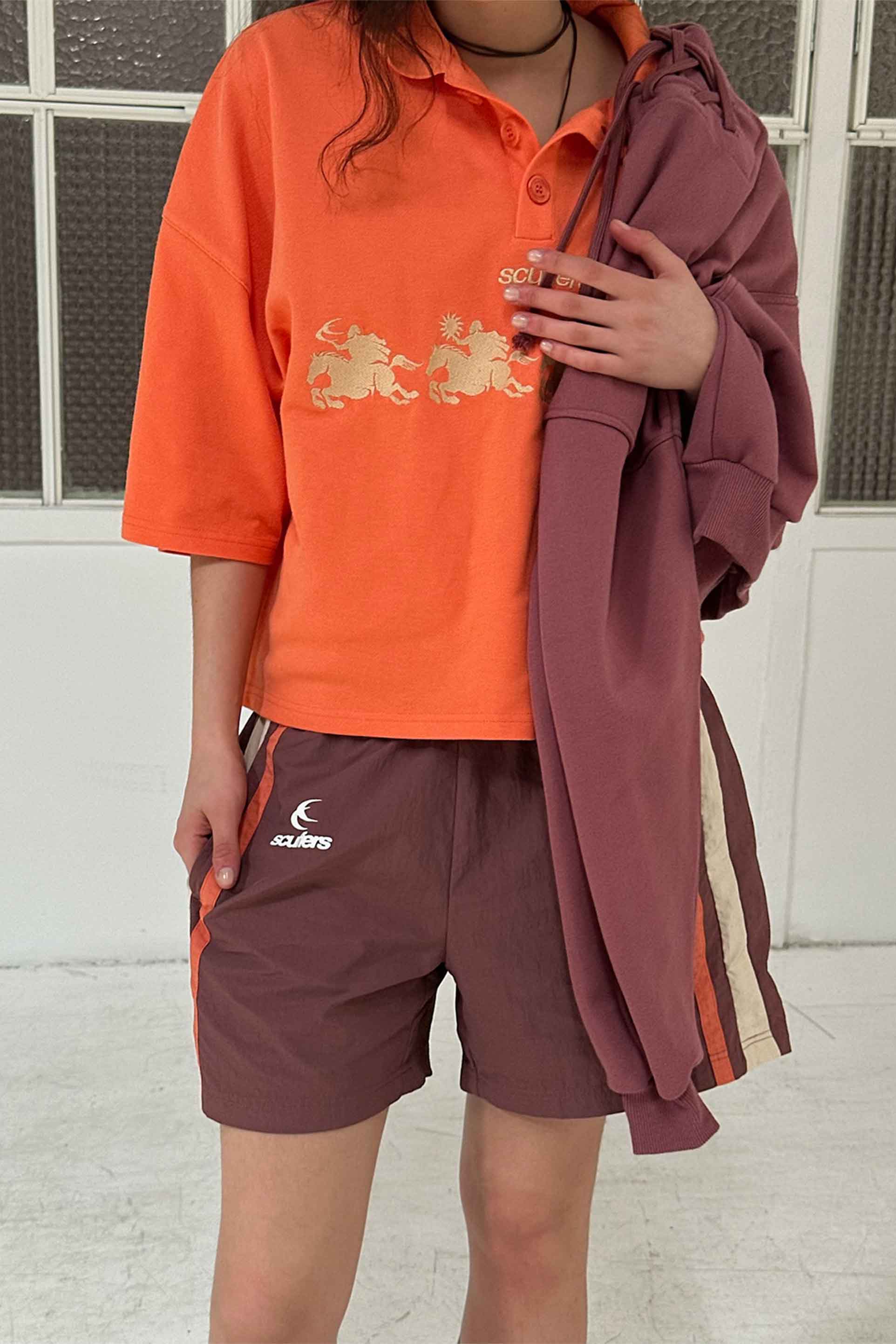 Tech Burgundy Shorts - Image 7