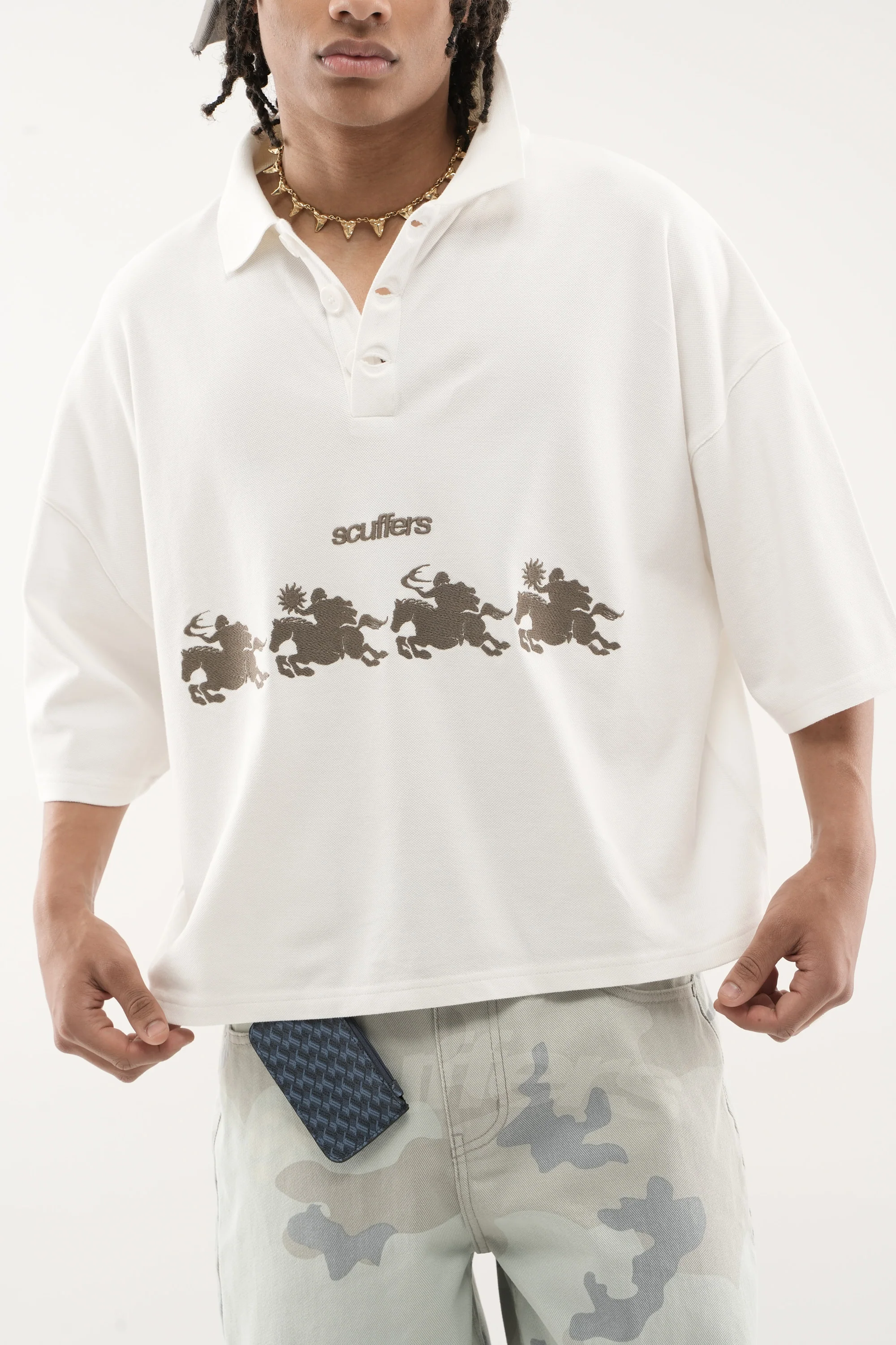 The Race Ecru Polo - Image 6