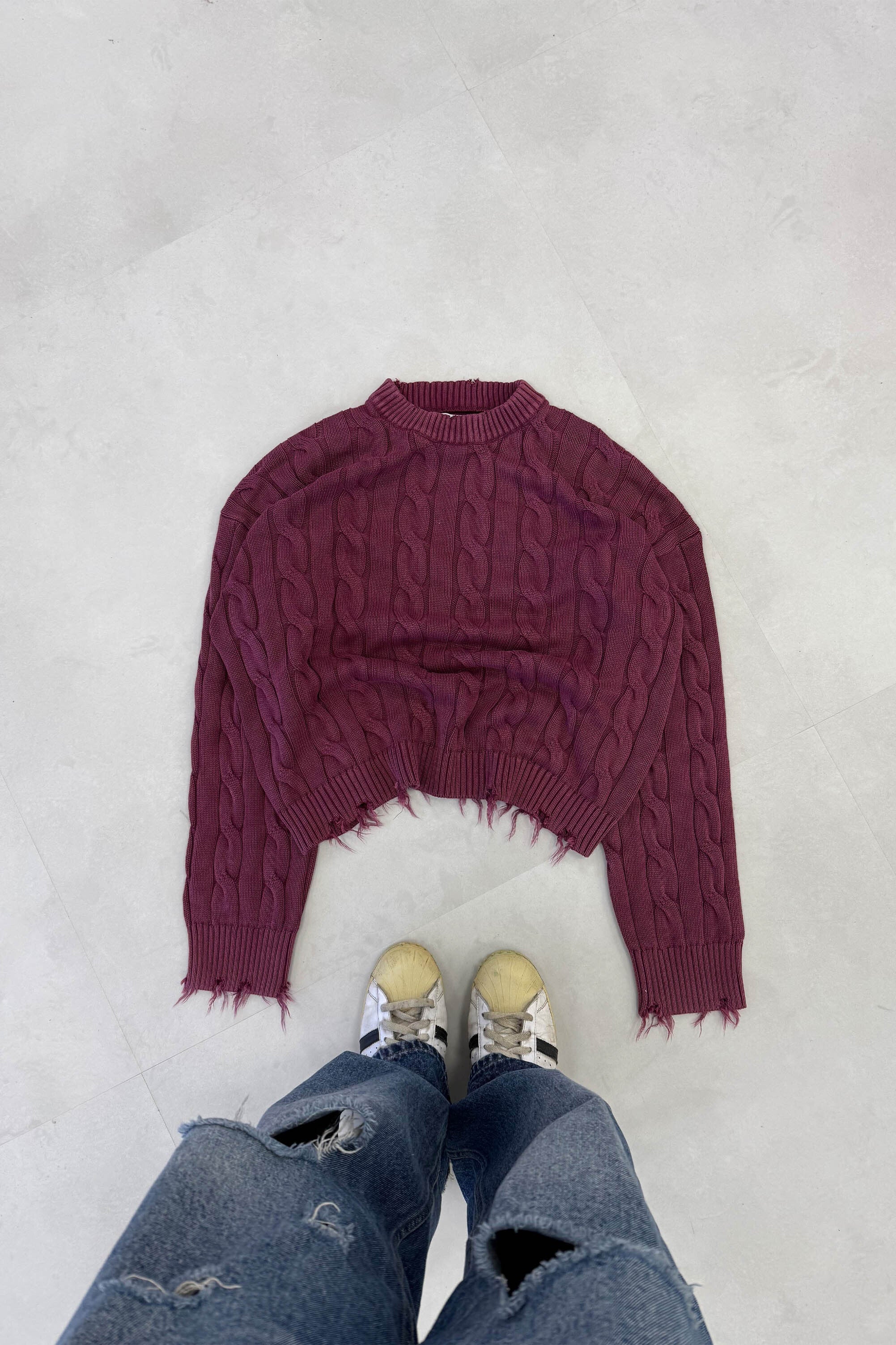 Trench Jersey Burgundy - Image 14