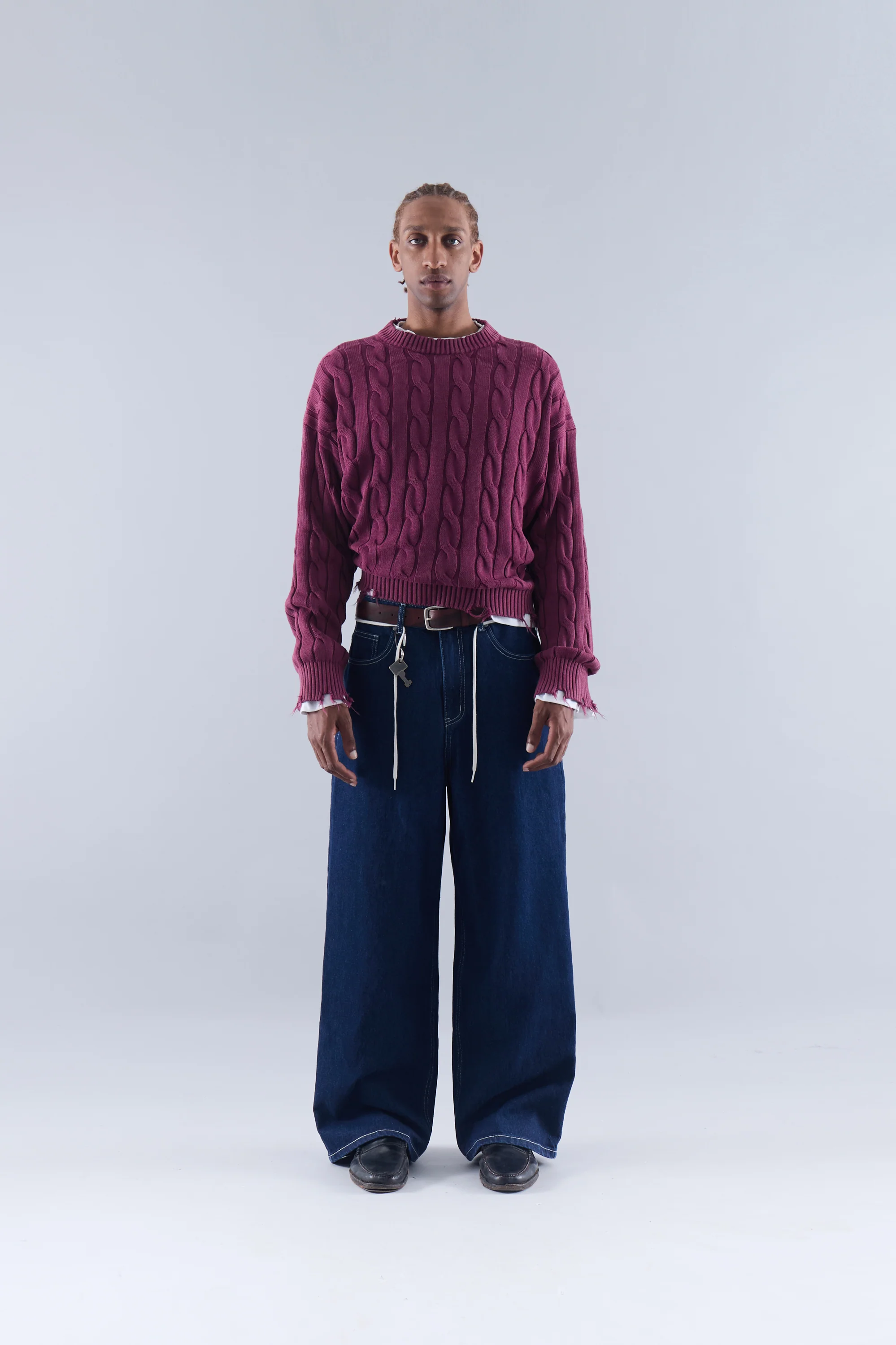 Trench Jersey Burgundy - Image 4