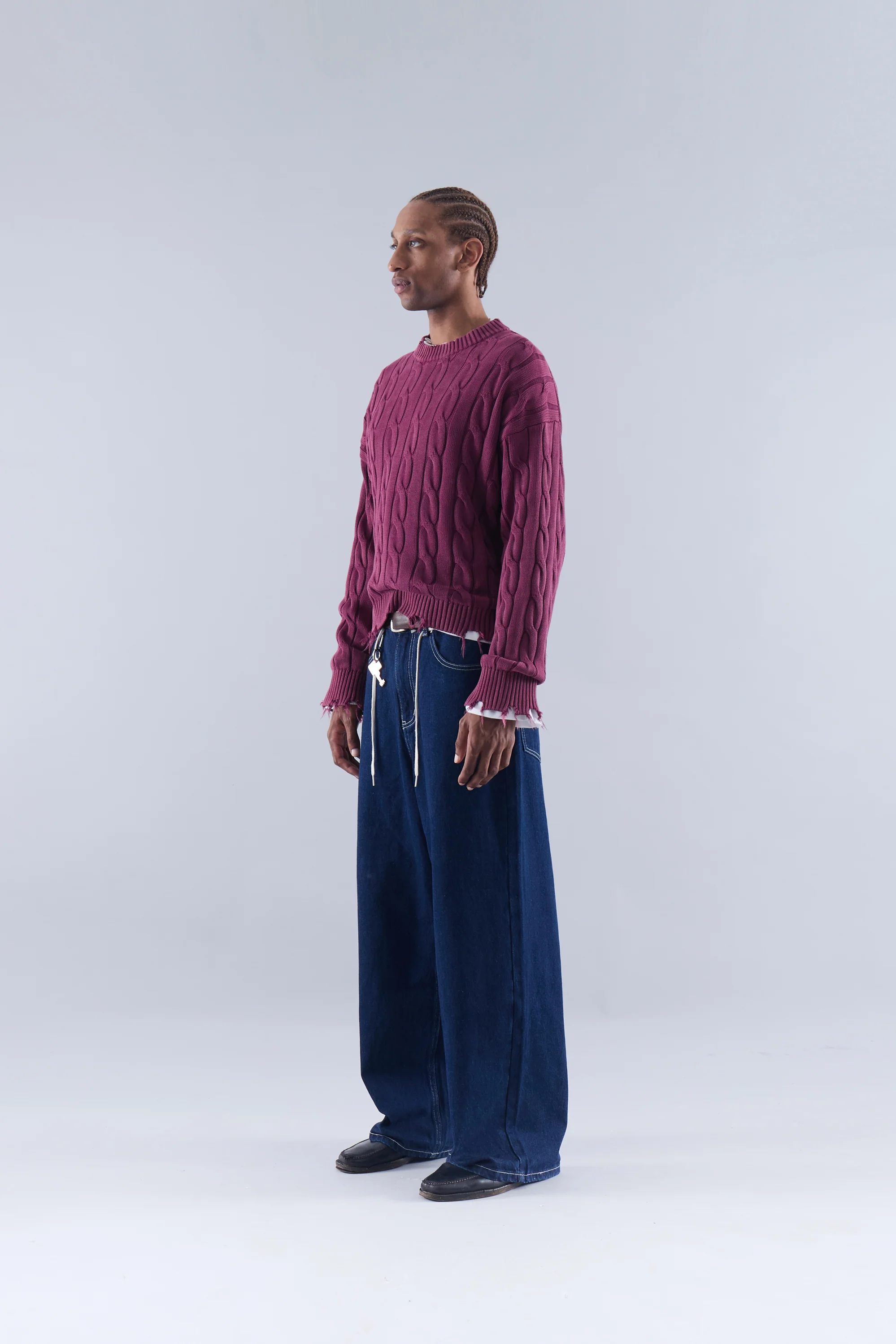 Trench Jersey Burgundy - Image 5
