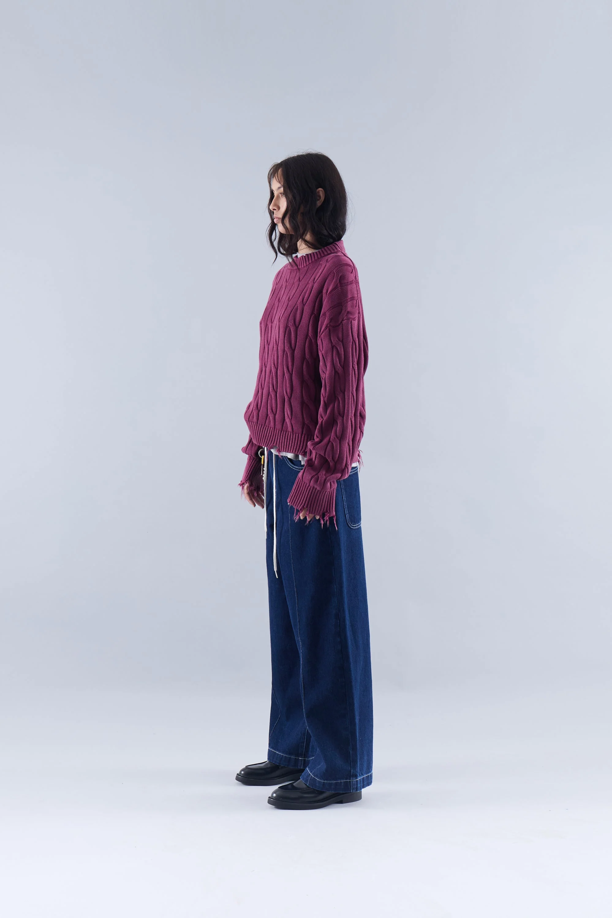 Trench Jersey Burgundy - Image 9
