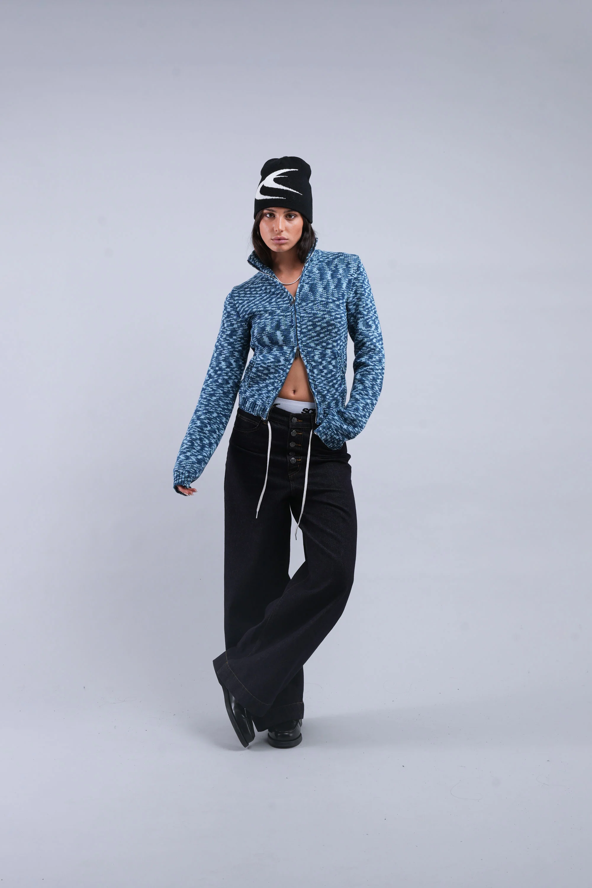 Tropic Blue Knit Zipper - Image 13