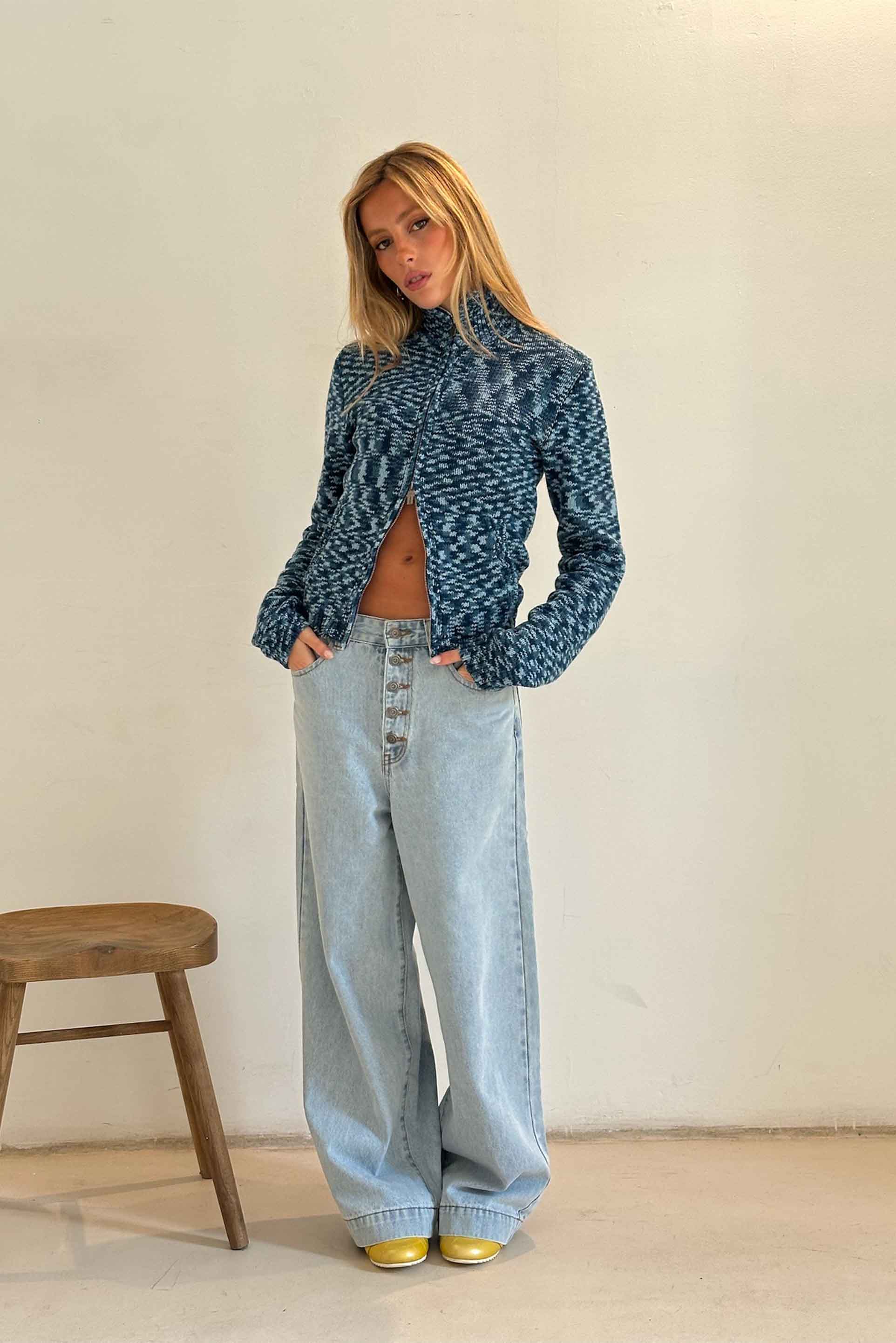 Tropical Light Blue Pants - Image 4