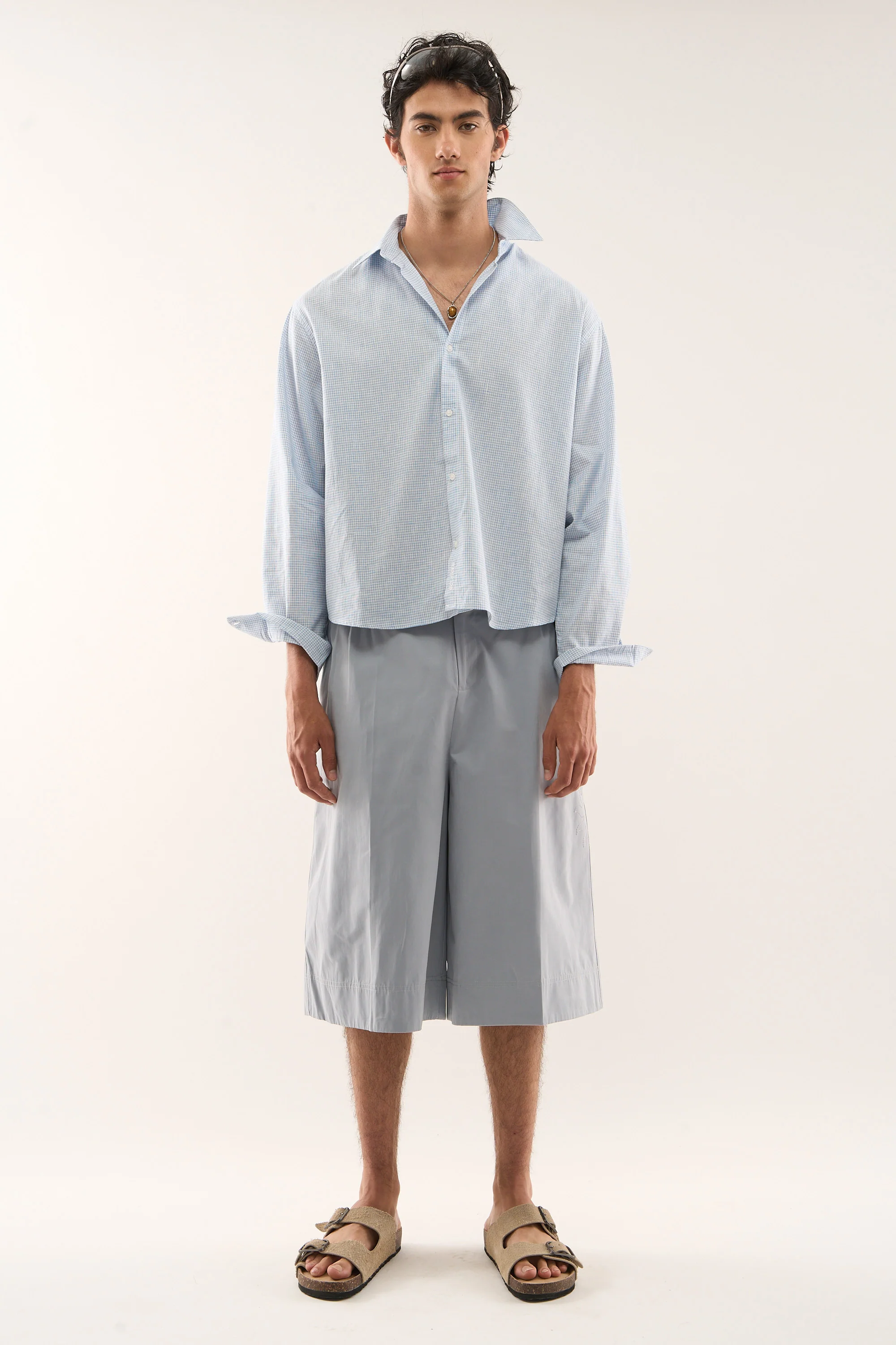 Twin Checkered Blue Shirt - Image 2