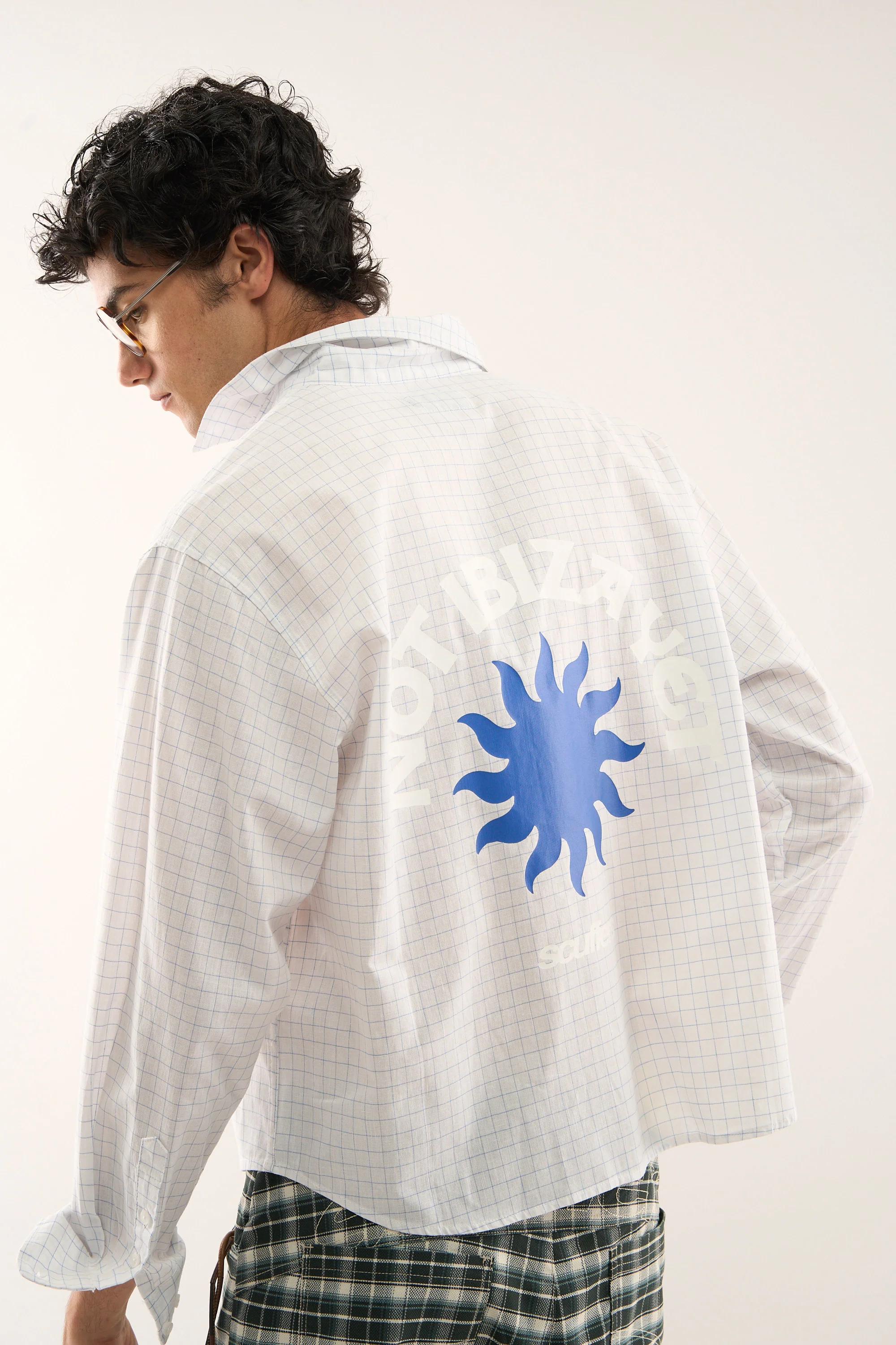 Twin Checkered White Shirt - Image 4