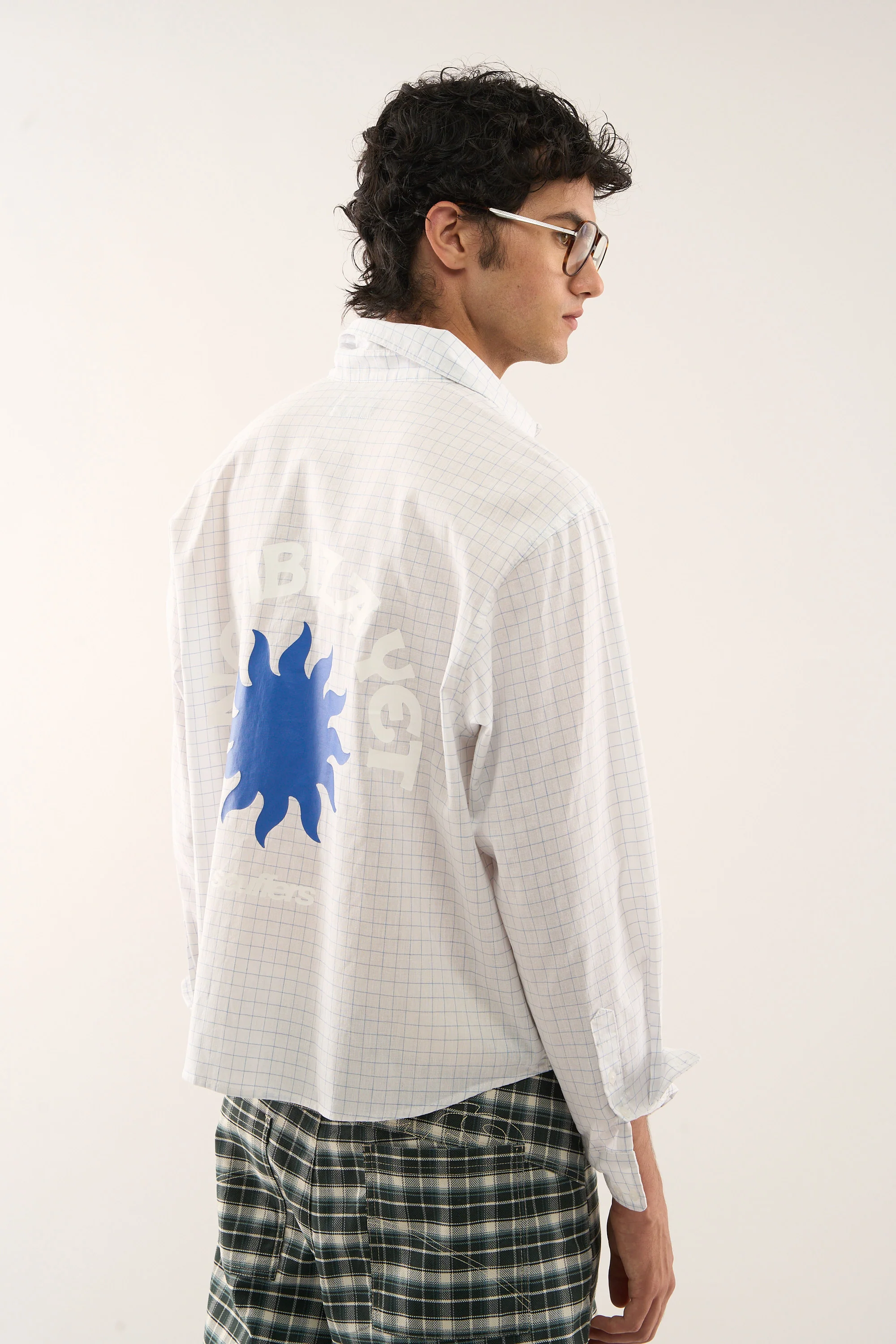 Twin Checkered White Shirt - Image 6