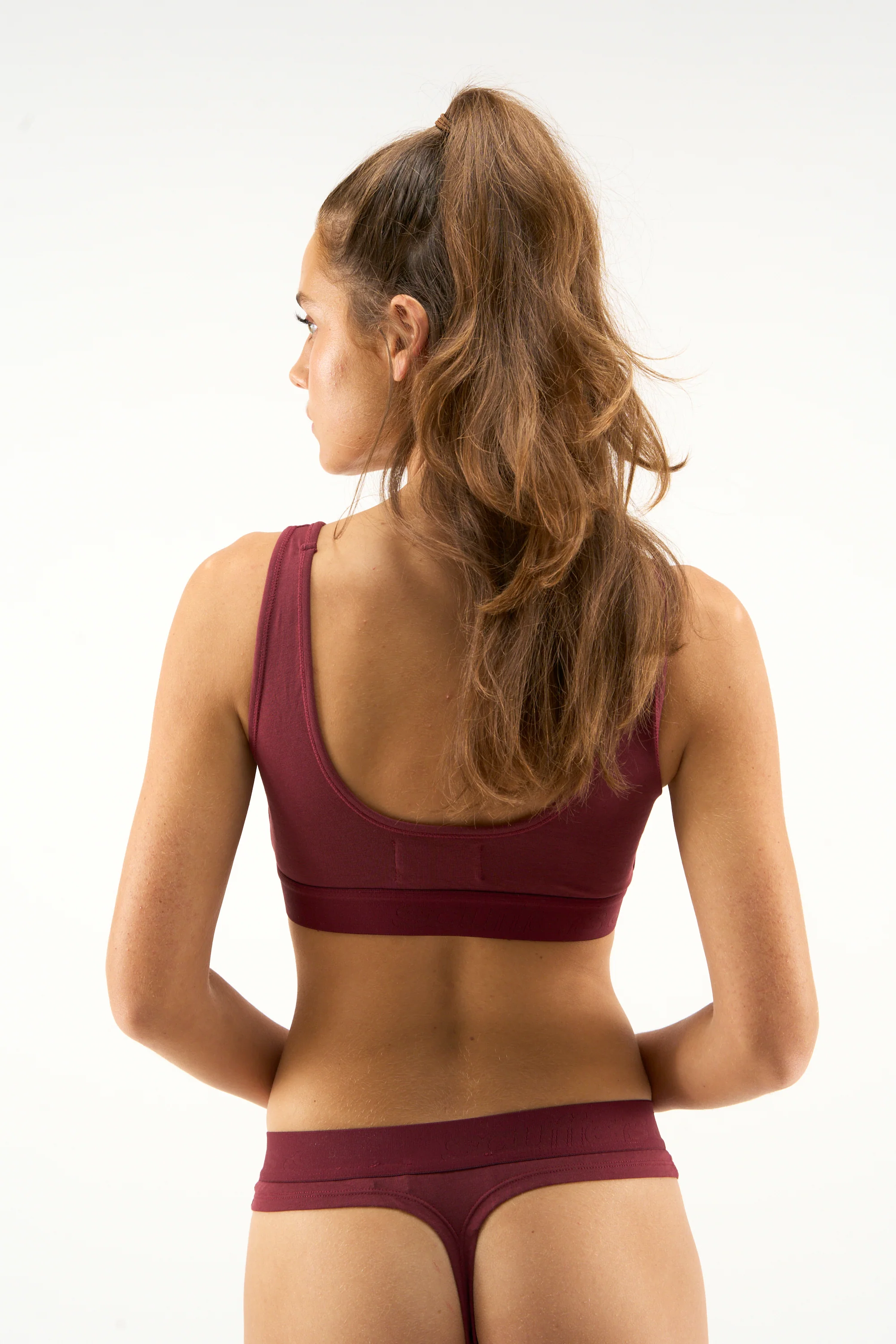 Underwear Burgundy Top - Image 3
